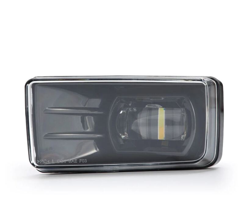 AlphaRex dual color LED projector fog lights for 07-13 Chevrolet Silverado and 04-17 Tahoe, featuring a sleek design.