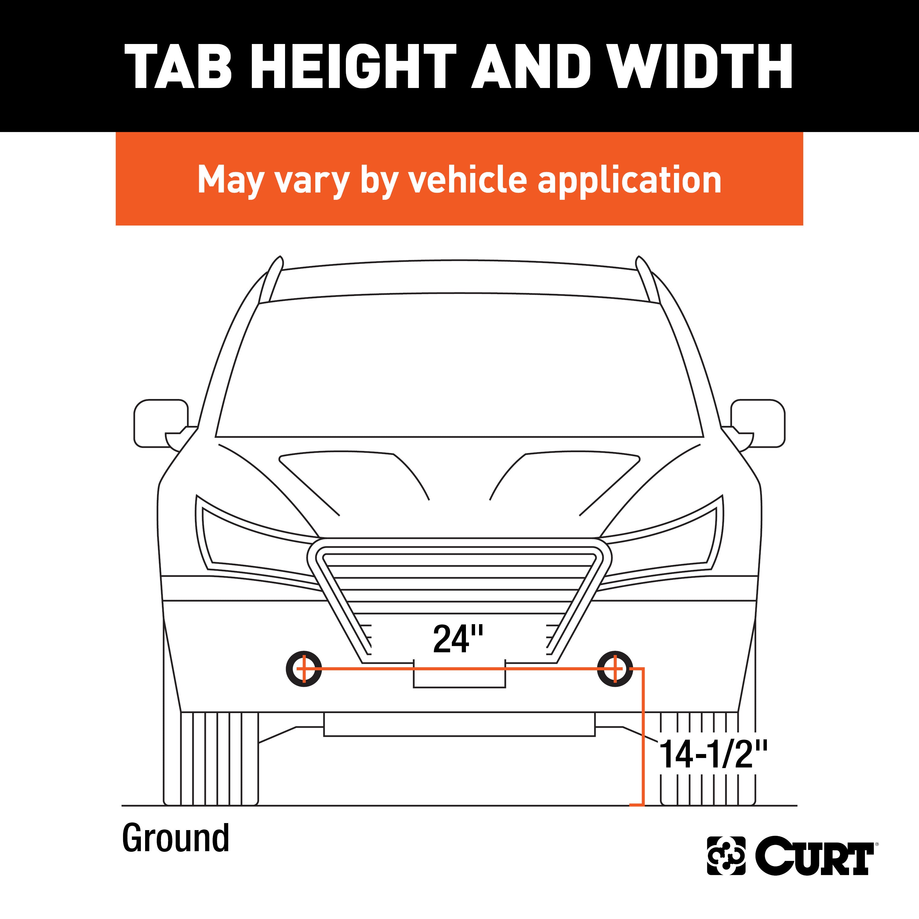 CURT Custom Tow Bar Base Plate Brackets for Dinghy Towing, Fits Select Jeep Wrangler JK Model 70102
