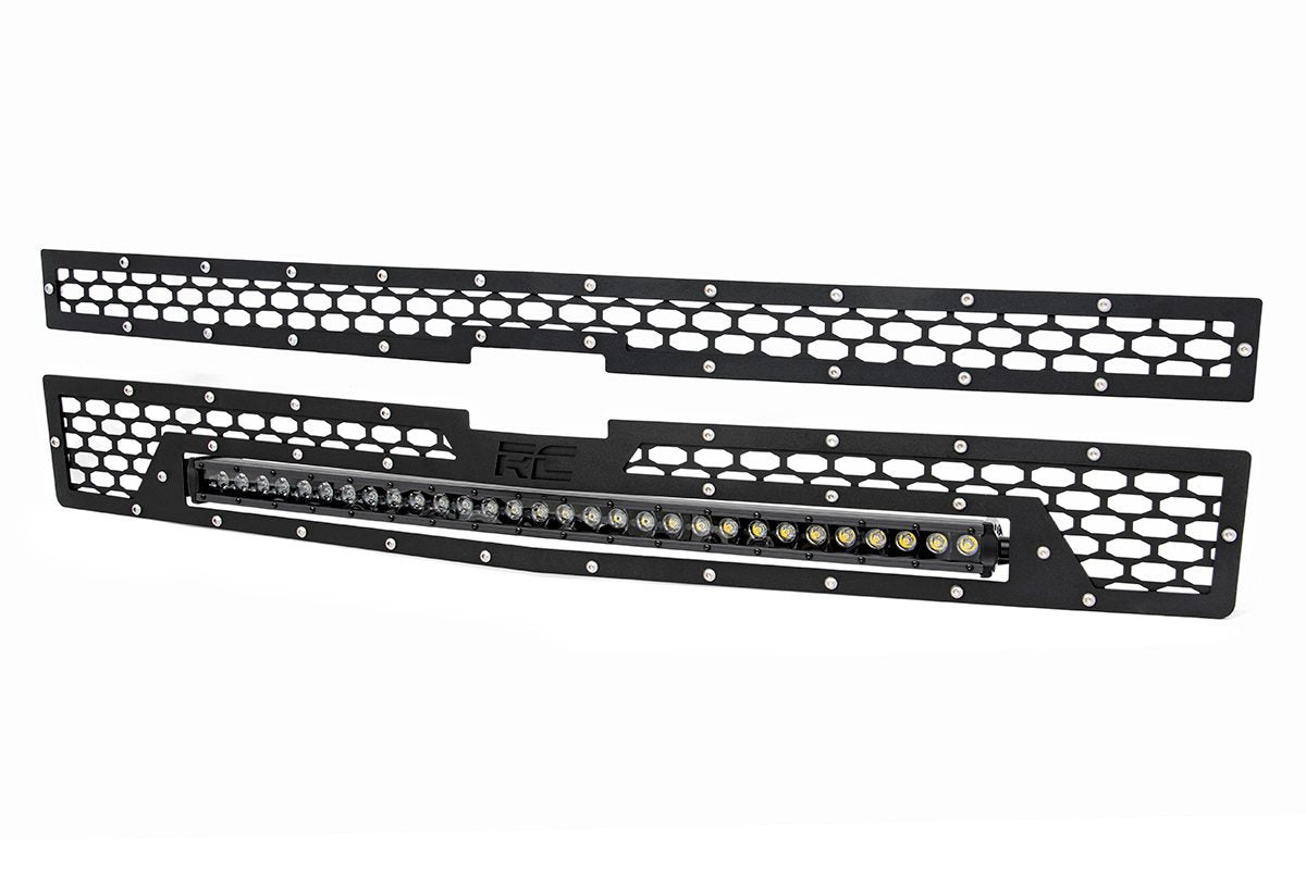 Mesh Grille w/30 Inch Black Series LED 14-15 Silverado 1500 Rough Country