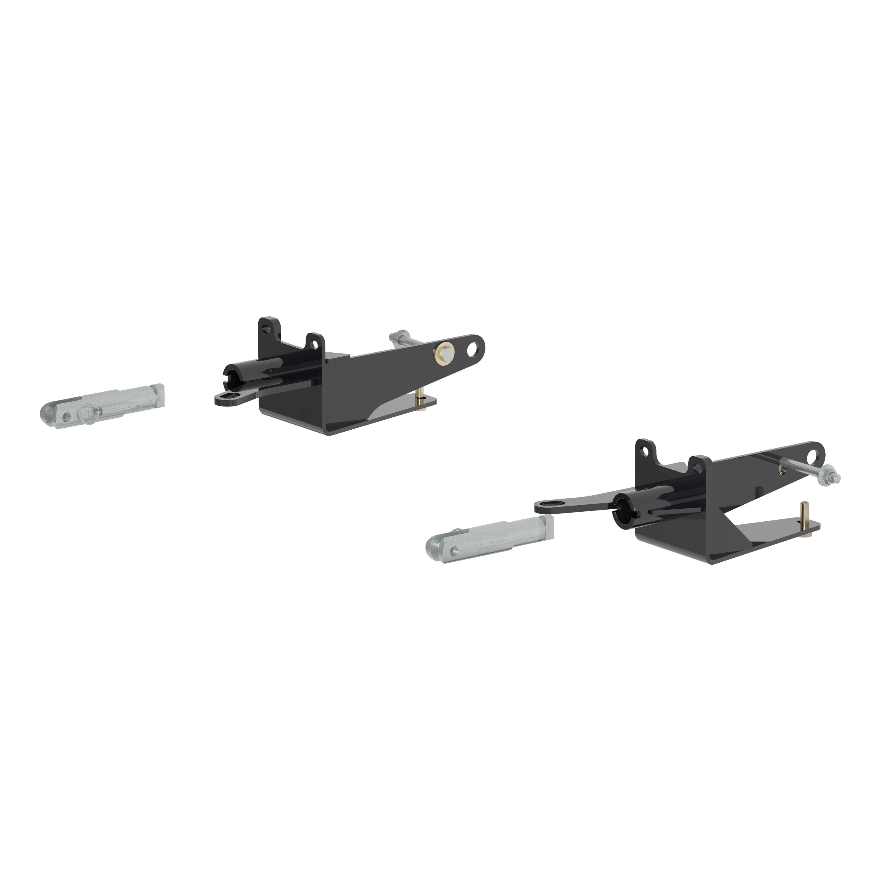 CURT Custom Tow Bar Base Plate Brackets for Dinghy Towing, Fits Select Ram 1500 Model 70121