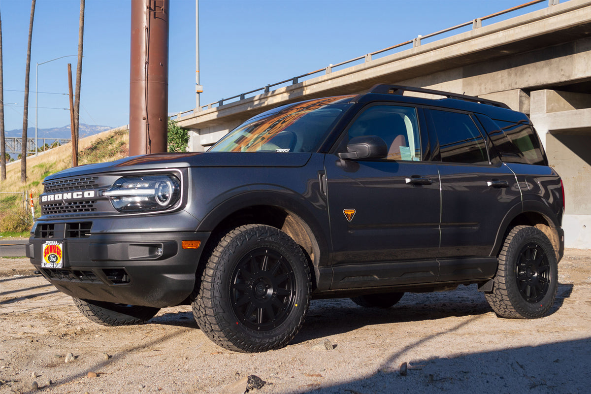 Ricochet 17 X 8 / 5 X 108 / 38 MM / 6 Inch Back Space Satin Black, ICON Alloys