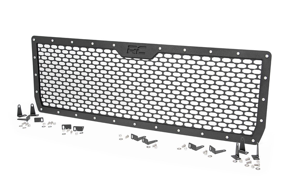 Sierra Mesh Grille 14-15 1500 Sierra Black Powdercoat Stainless Steel Hardware Rough Country