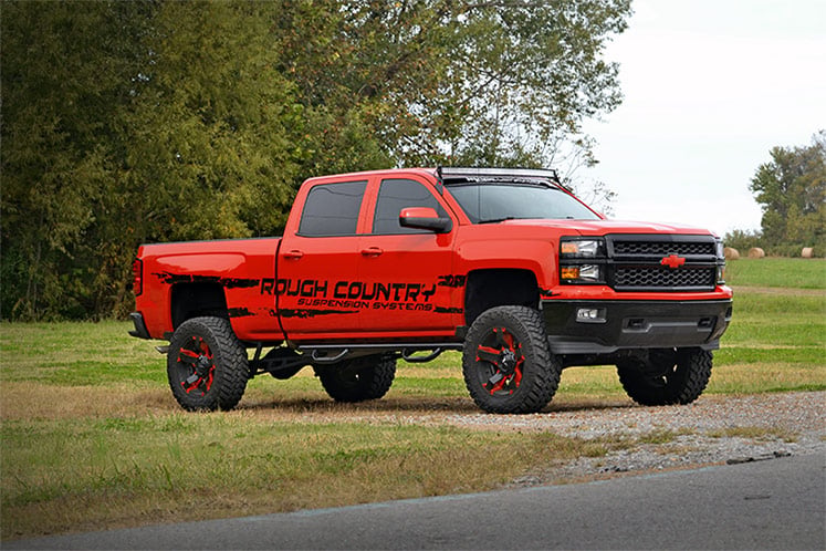 LED Light Mount Upper Windshield 54 Inch Curved Silverado/Sierra 1500 (14-18 & Classic) Rough Country