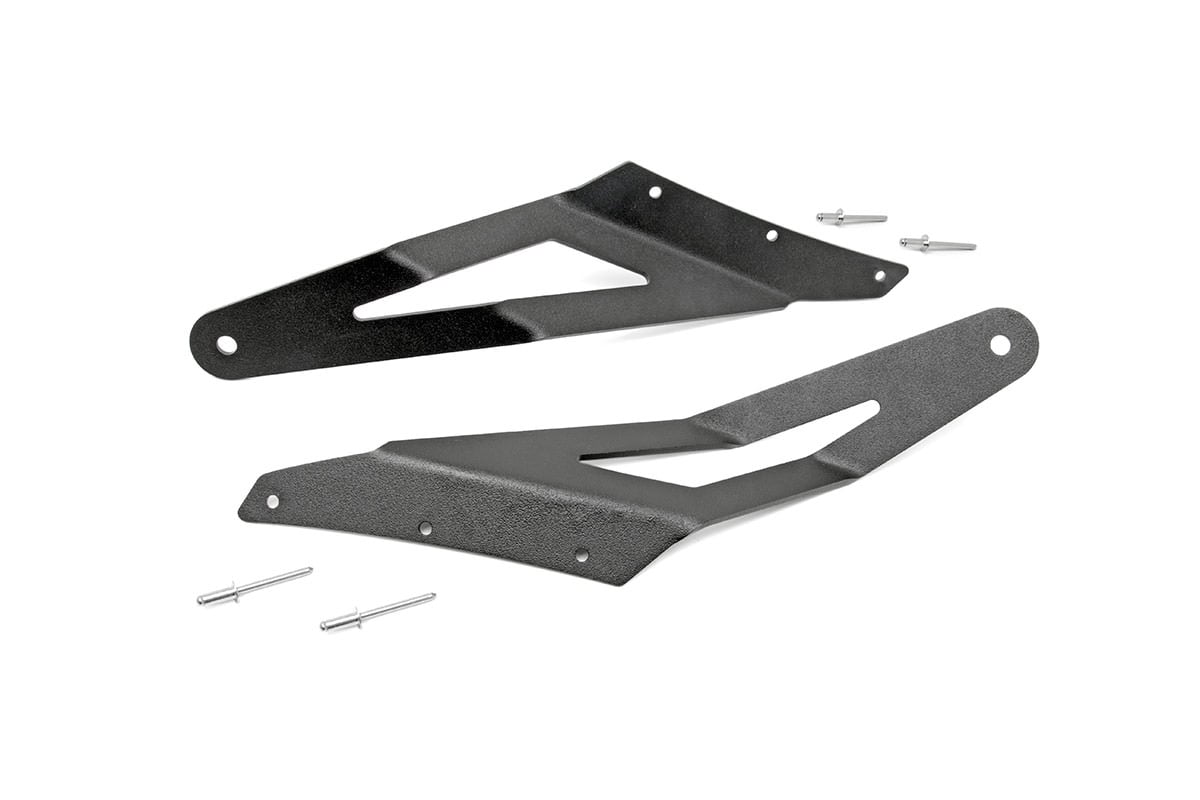 LED Light Mounts Upper Windshield 54 Inch Curved Ram 2500/3500 (03-10) Rough Country