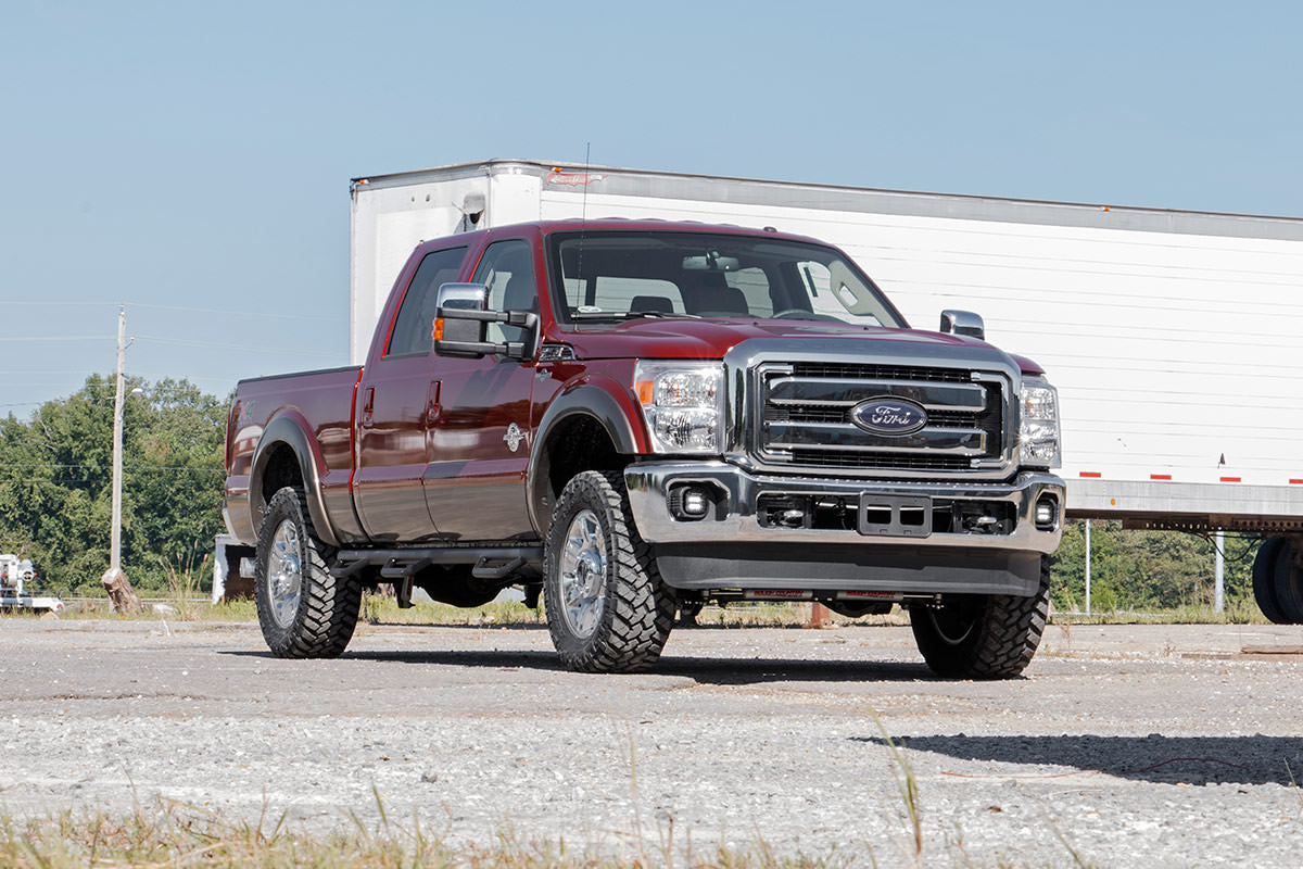 LED Light Kit Fog Mount 2 Inch Black Pair Ford F-250/F-350 Super Duty (11-16) Rough Country