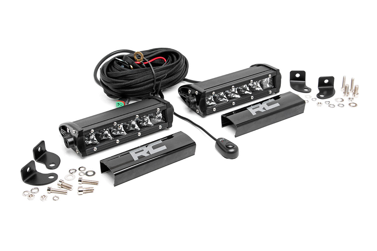 ROUGH COUNTRY 6-INCH CREE LED LIGHT BARS (PAIR | CHROME SERIES)