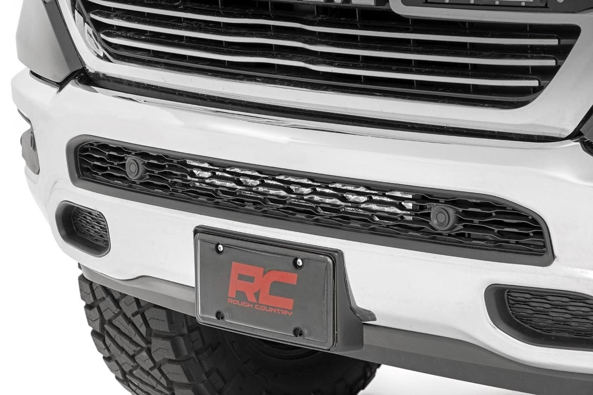 LED Light Kit Bumper Mount 20 Inch Black Dual Row Ram 1500 2WD/4WD (19-24) Rough Country