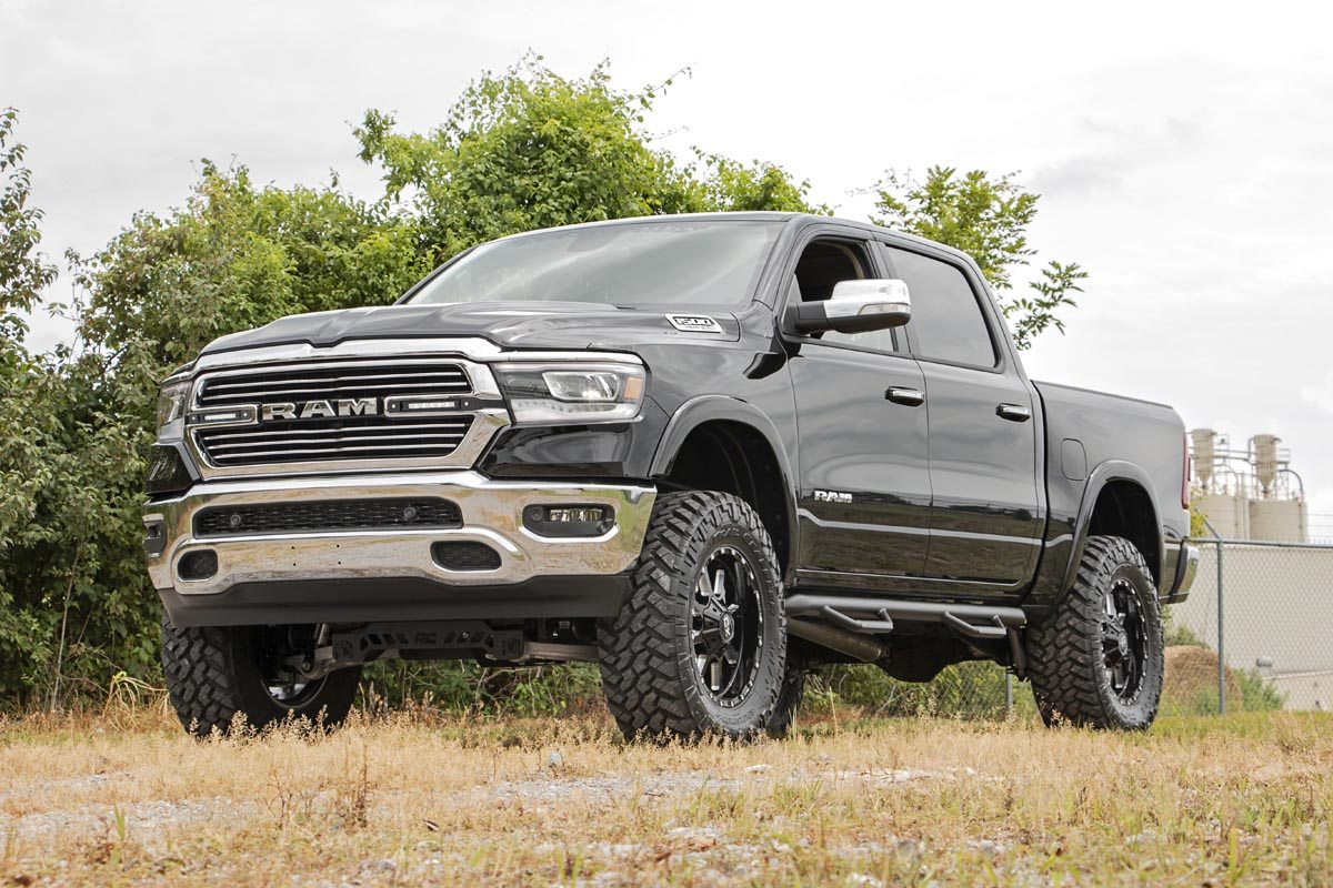 Dual 6in LED Grille Kit Chrome Slimline Ram 1500 2WD/4WD (2019-2024) Rough Country