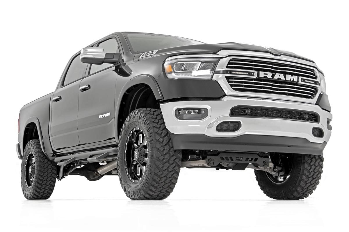 Dual 6in LED Grille Kit Chrome Slimline Ram 1500 2WD/4WD (2019-2024) Rough Country