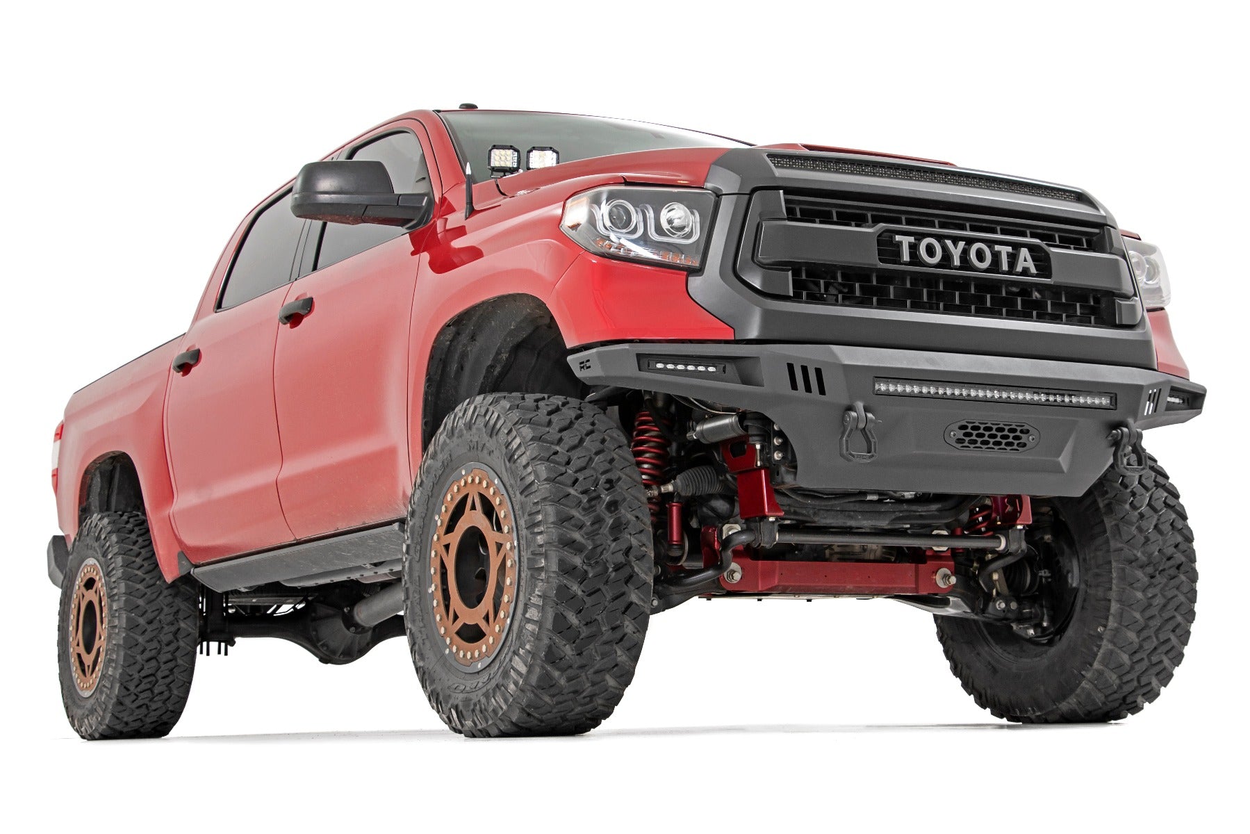 LED Light Kit Ditch Mount 3 Inch OSRAM Wide Toyota Tundra 2WD/4WD (14-21) Rough Country