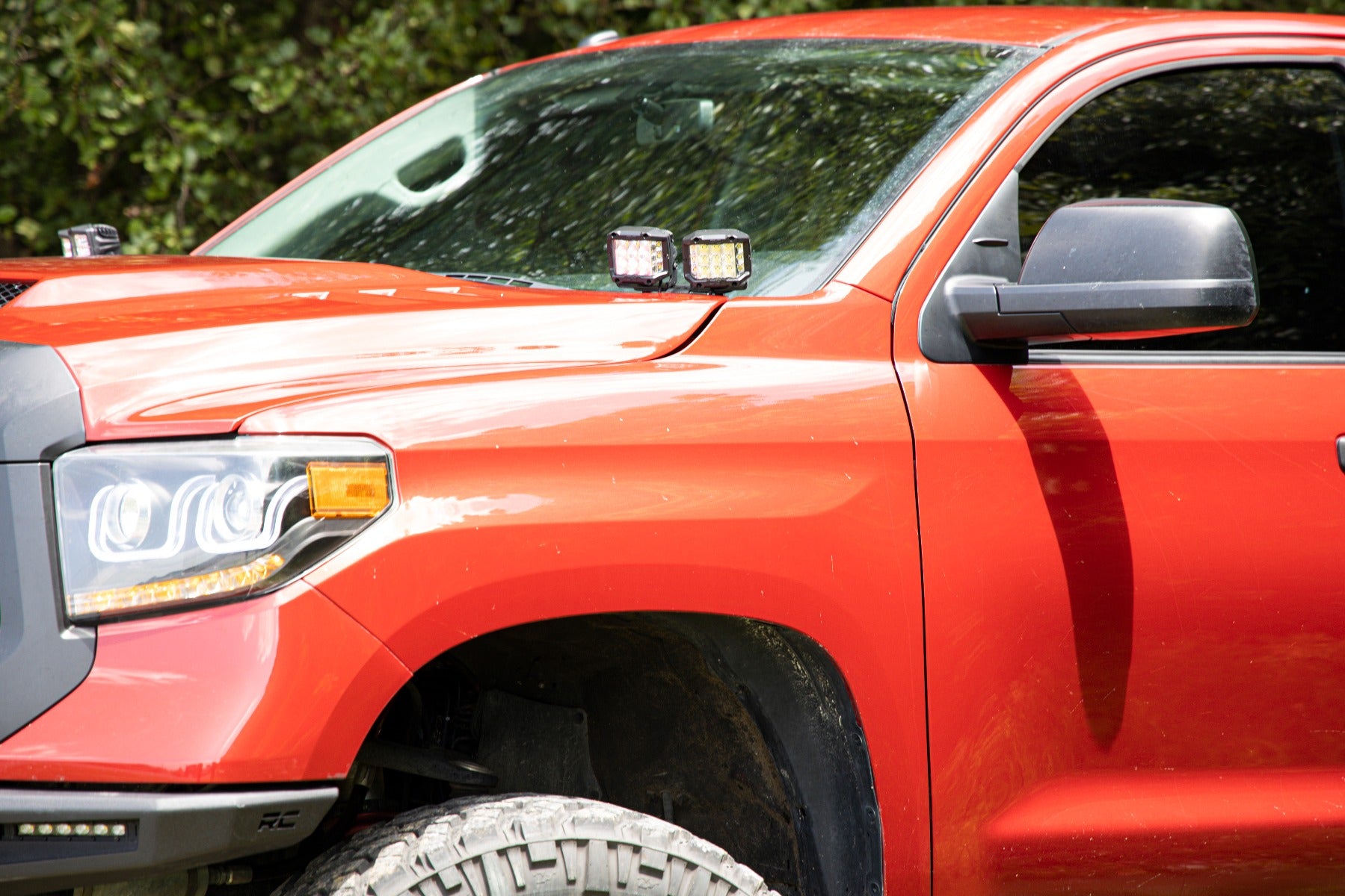 LED Light Kit Ditch Mount 3 Inch OSRAM Wide Toyota Tundra 2WD/4WD (14-21) Rough Country