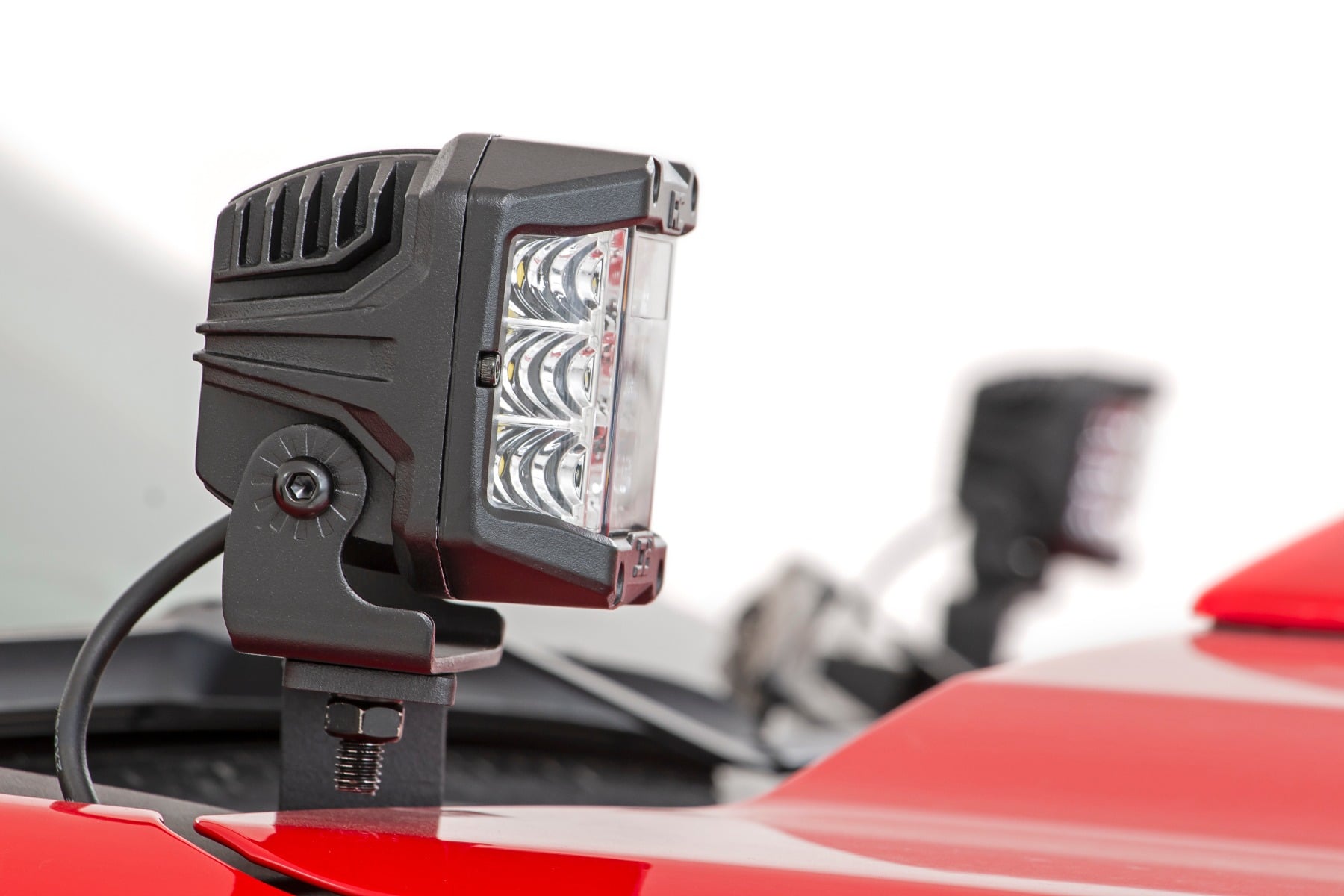 LED Light Kit Ditch Mount 3 Inch OSRAM Wide Chevy Silverado 1500 (19-26) Rough Country