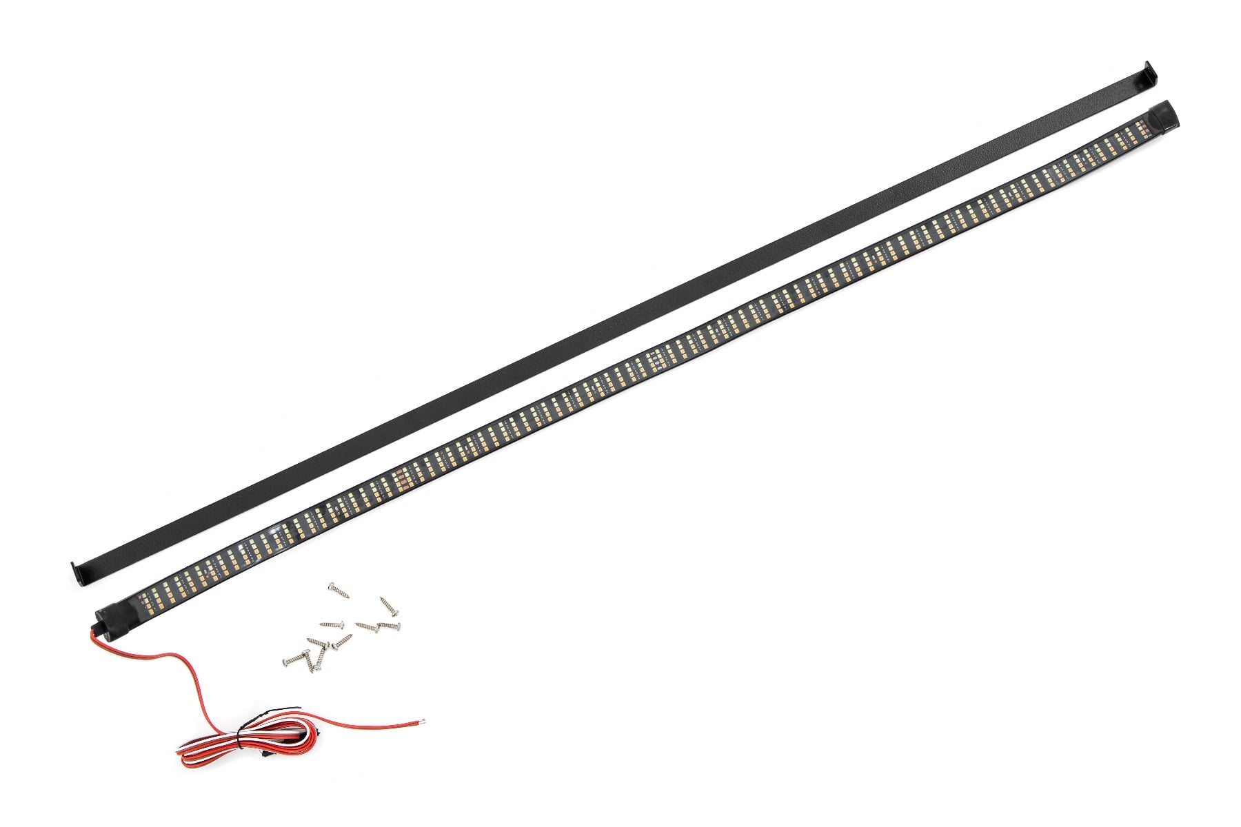 LED Light Kit Hood Bulge 40 Inch White/Amber Strip Toyota Tundra (14-21) Rough Country