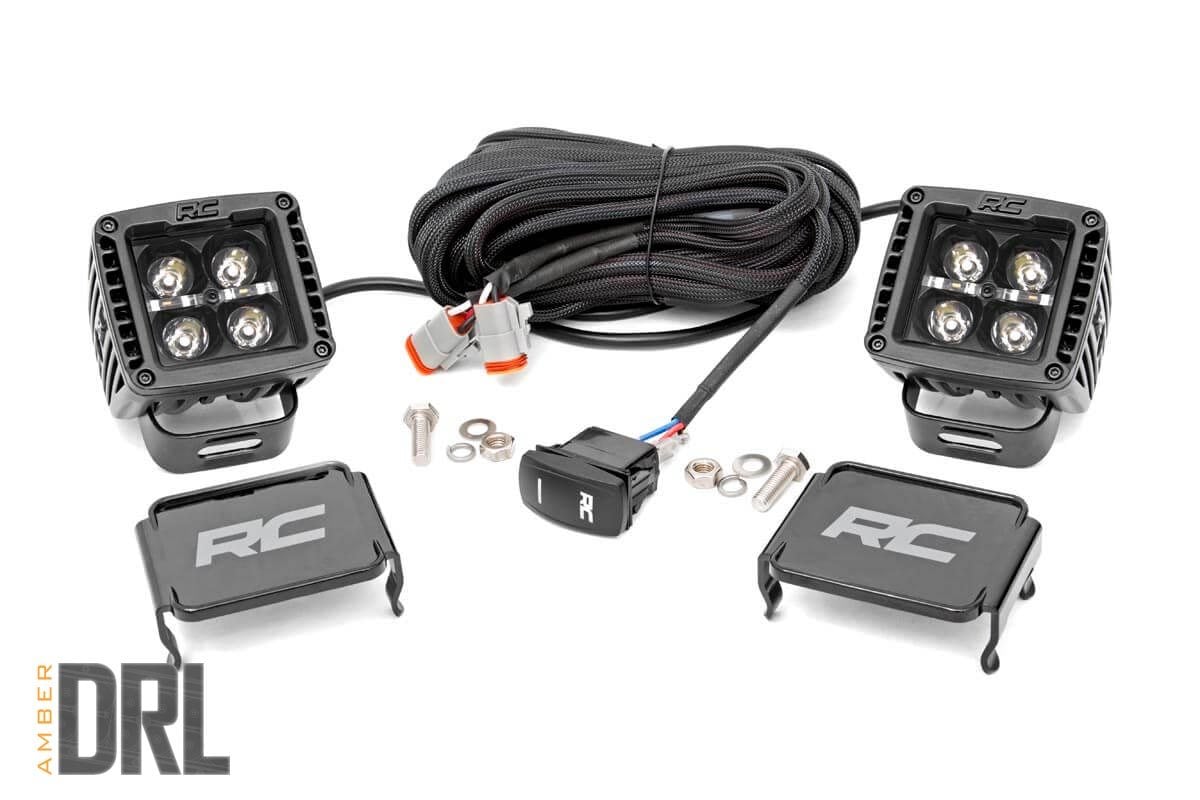 2 Inch Black Series LED Light Pods (Amber DRL) by Rough Country