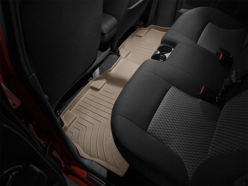 WeatherTech 04+ GMC Canyon Crew Cab Rear FloorLiner - Tan