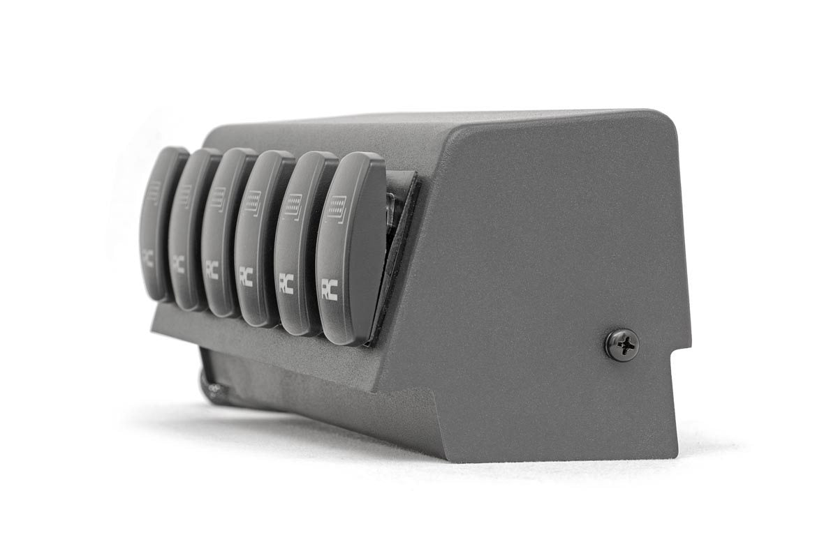 MLC-6 Multiple Light Controller Upper Dash Mount Kit 18-Up Wrangler JL, 20 Gladiator JT Rough Country