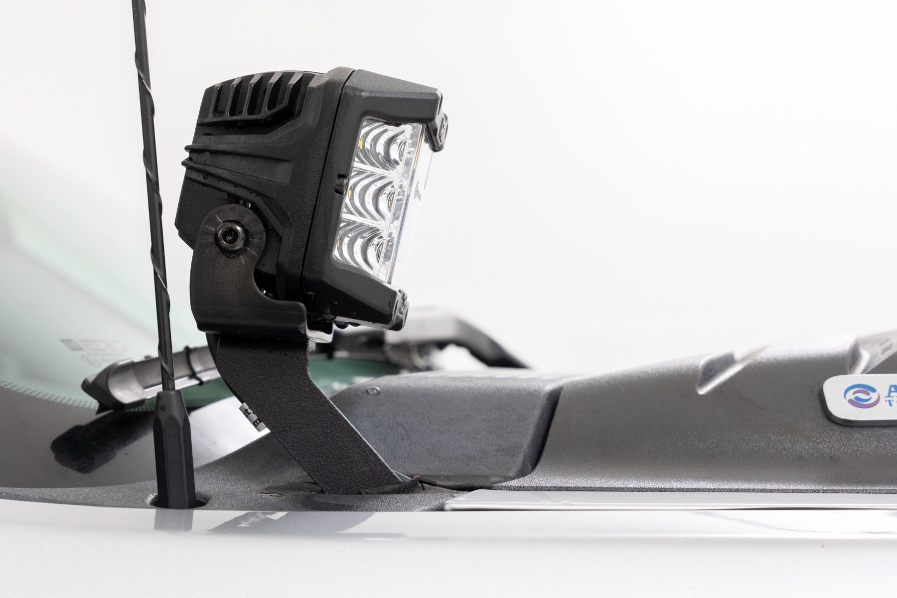 LED Light Ditch Mount 2 Inch Black Pair White DRL Chevy 1500 (2007-2013) Rough Country