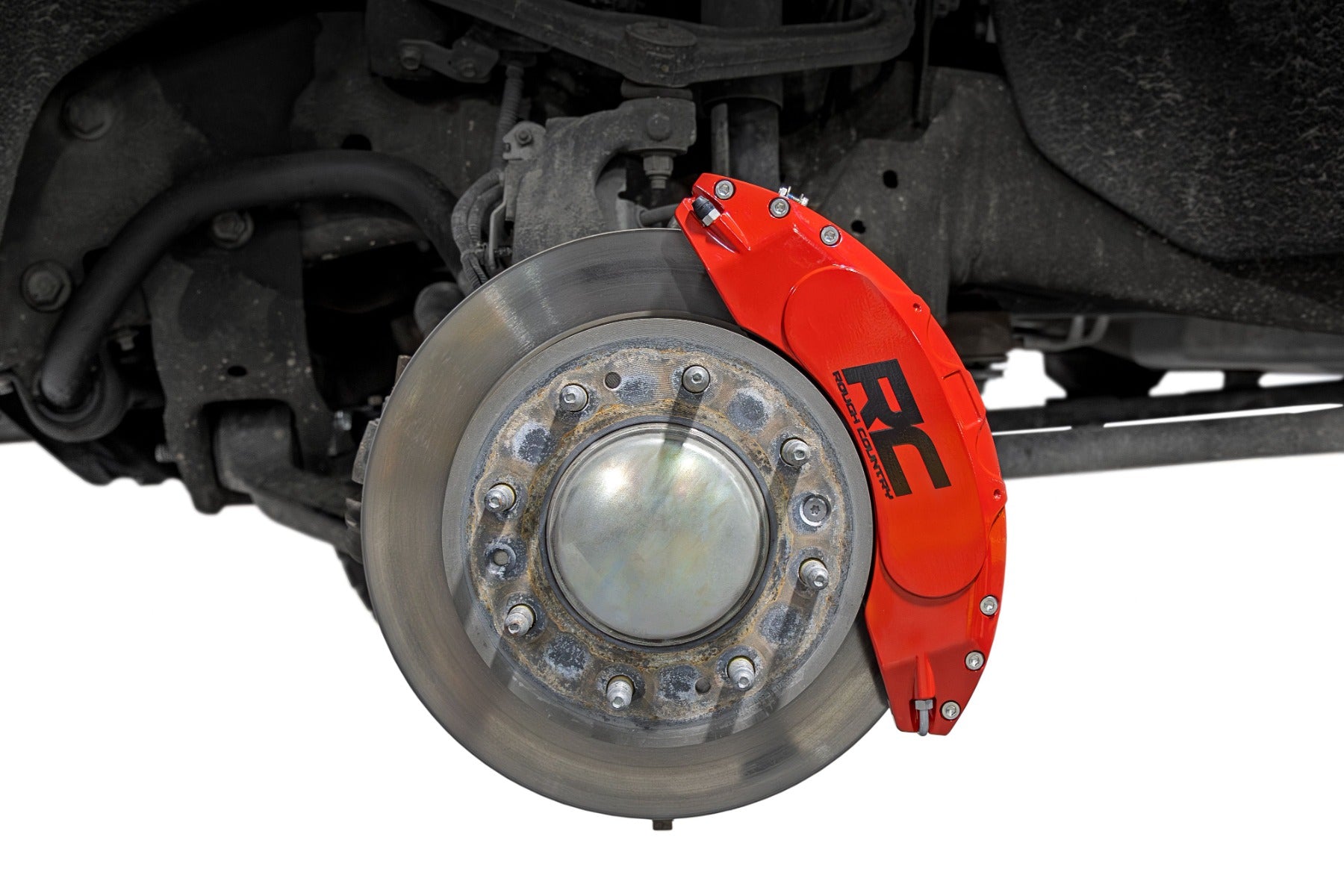 Caliper Covers Front and Rear Red Silverado/Sierra 2500HD/3500HD (20-26) Rough Country