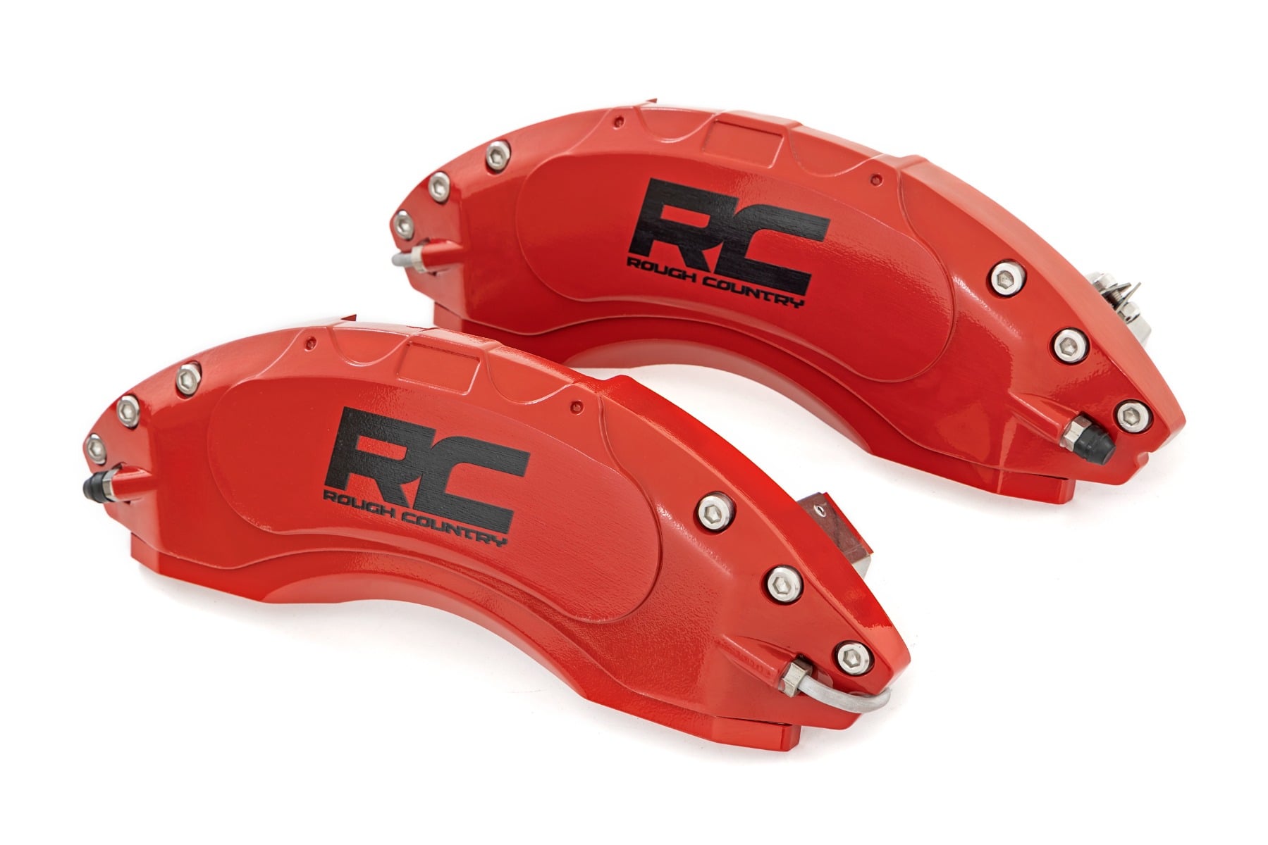 Caliper Covers Front and Rear Red Silverado/Sierra 2500HD/3500HD (11-19) Rough Country