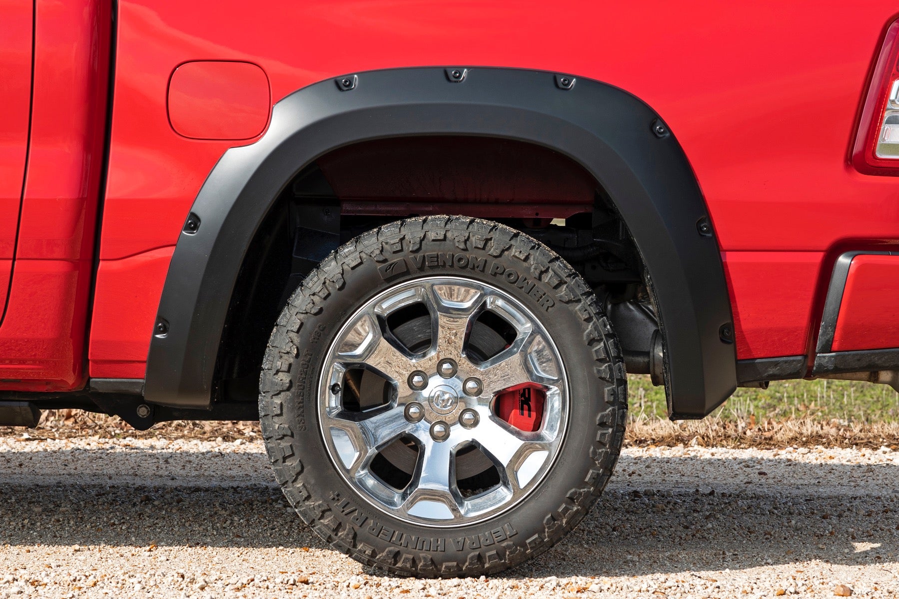 Caliper Covers Rear Red Ram 1500 2WD/4WD (2019-2025) Rough Country