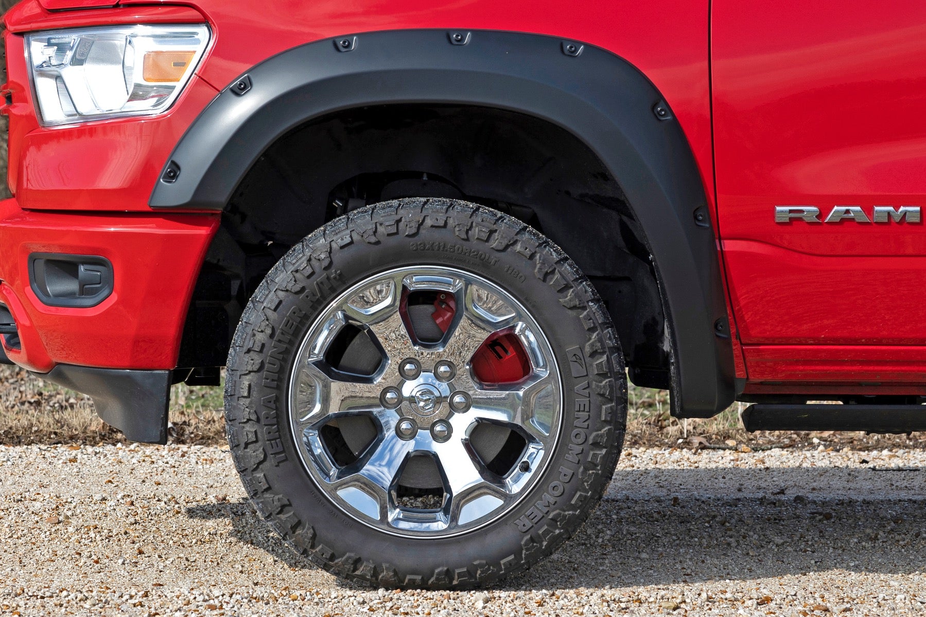 Caliper Covers Front and Rear Red Ram 1500 2WD/4WD (2019-2026) Rough Country