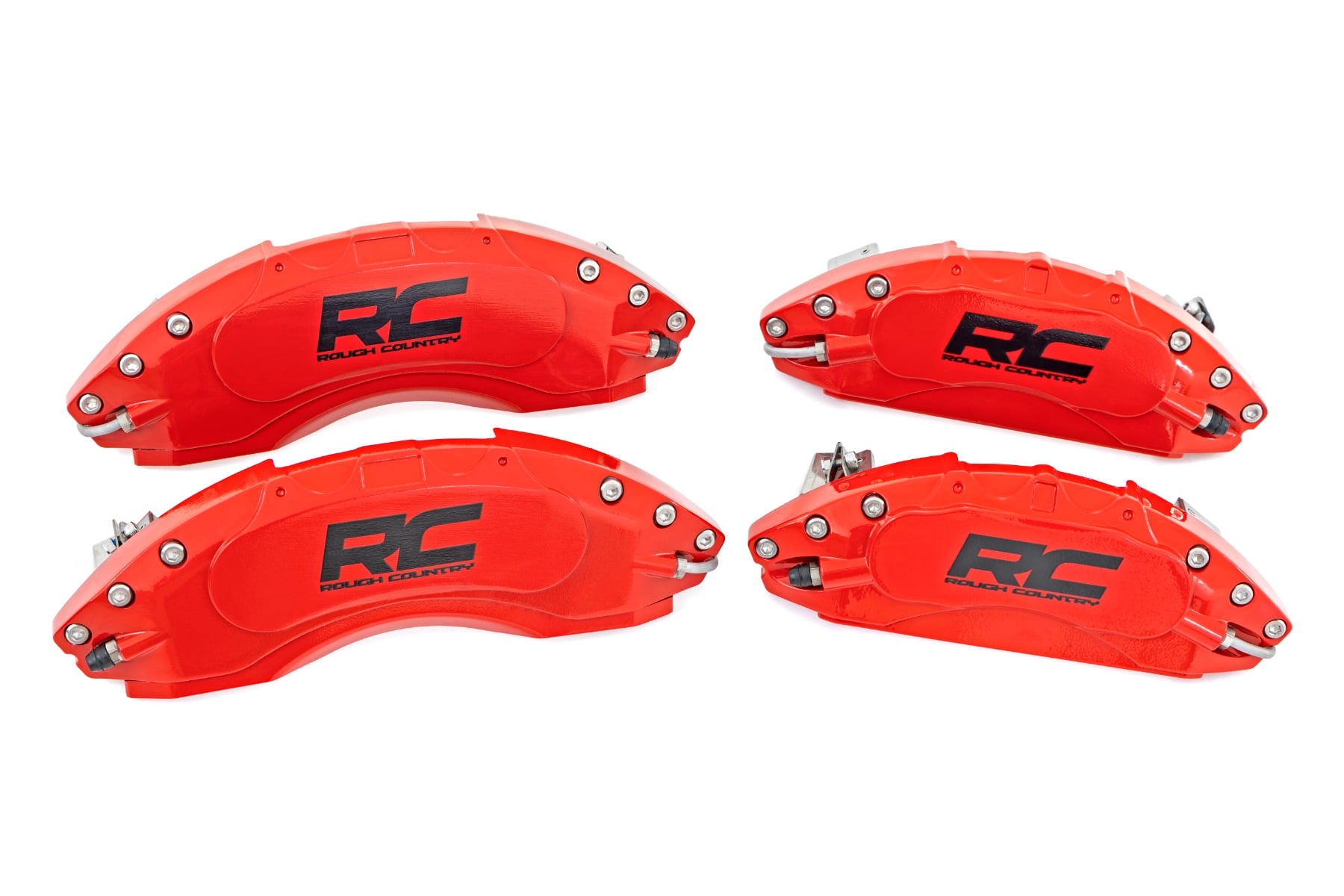 Caliper Covers Front and Rear Red Ford Bronco 4WD (2021-2025) Rough Country