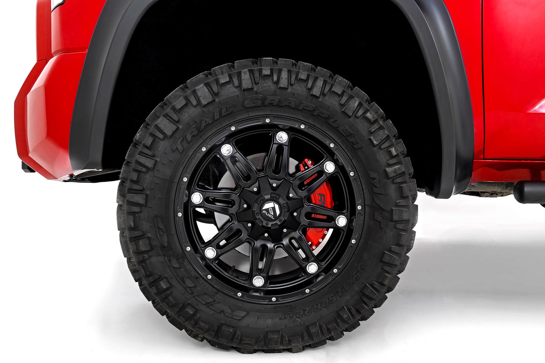 Caliper Covers Front and Rear Red Toyota Tundra 2WD/4WD (2022-2026) Rough Country