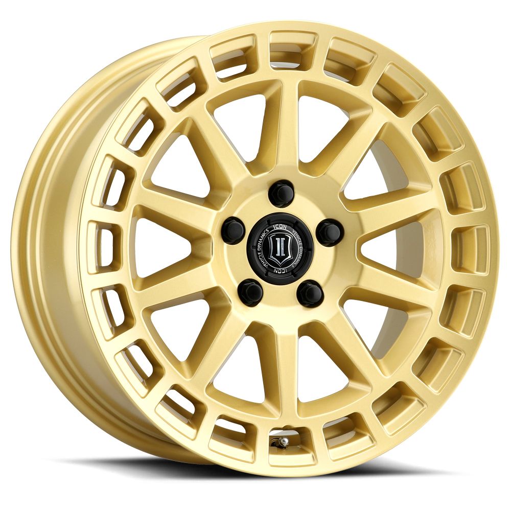Journey 17 X 8 / 5 X 100 / 38 MM / 6 Inch Back Space Gloss Gold, ICON Alloys