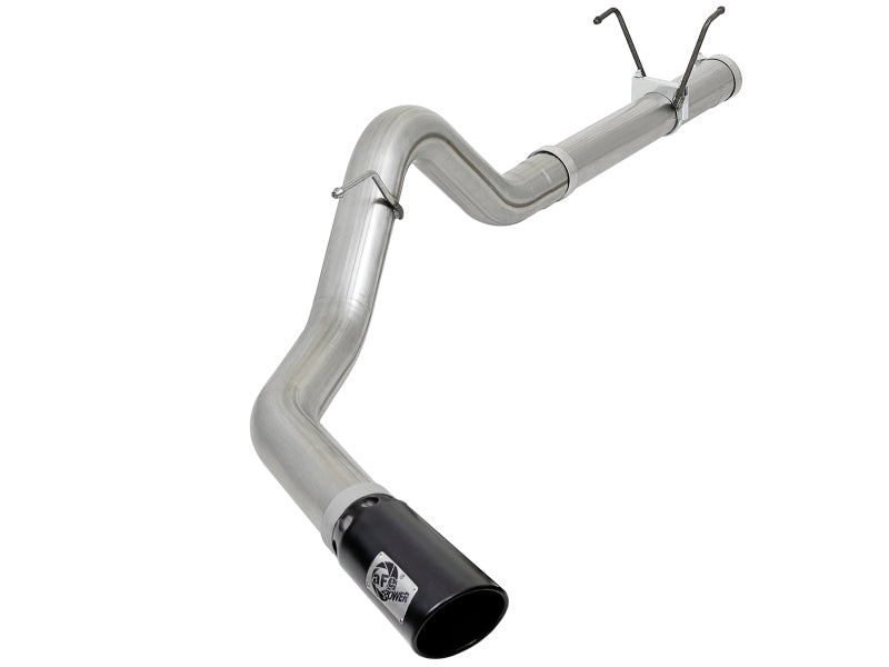 Large Bore-HD DPF-Back exhaust system for Dodge diesel trucks 07.5-12 L6-6.7L, featuring stainless steel construction.