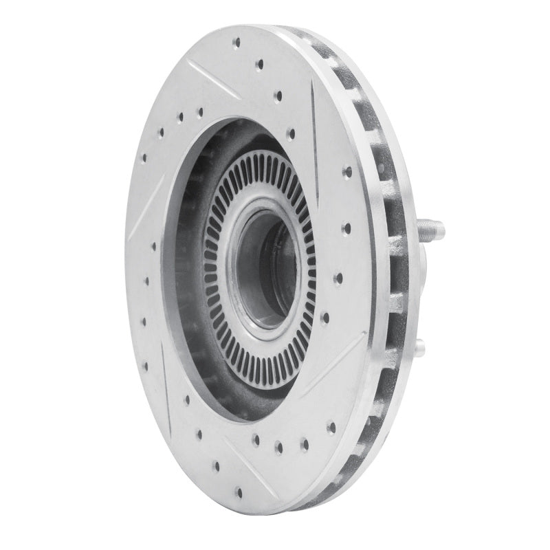 R1 98-02 Ford Ranger (USA/Canada) Front Right Drilled & Slotted Silver Brake Rotor