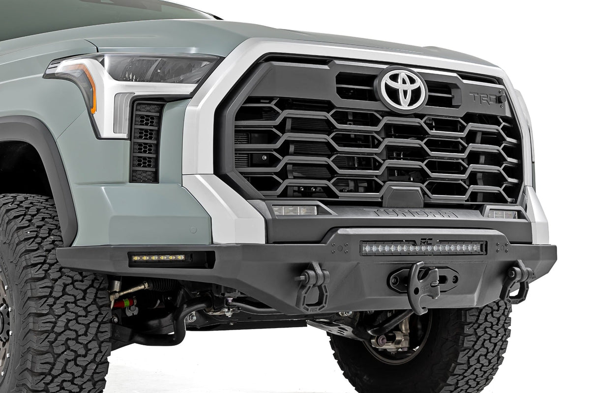 Hybrid Front Bumper 12000S Black LED Toyota Tundra 2WD/4WD (2022-2026) Rough Country