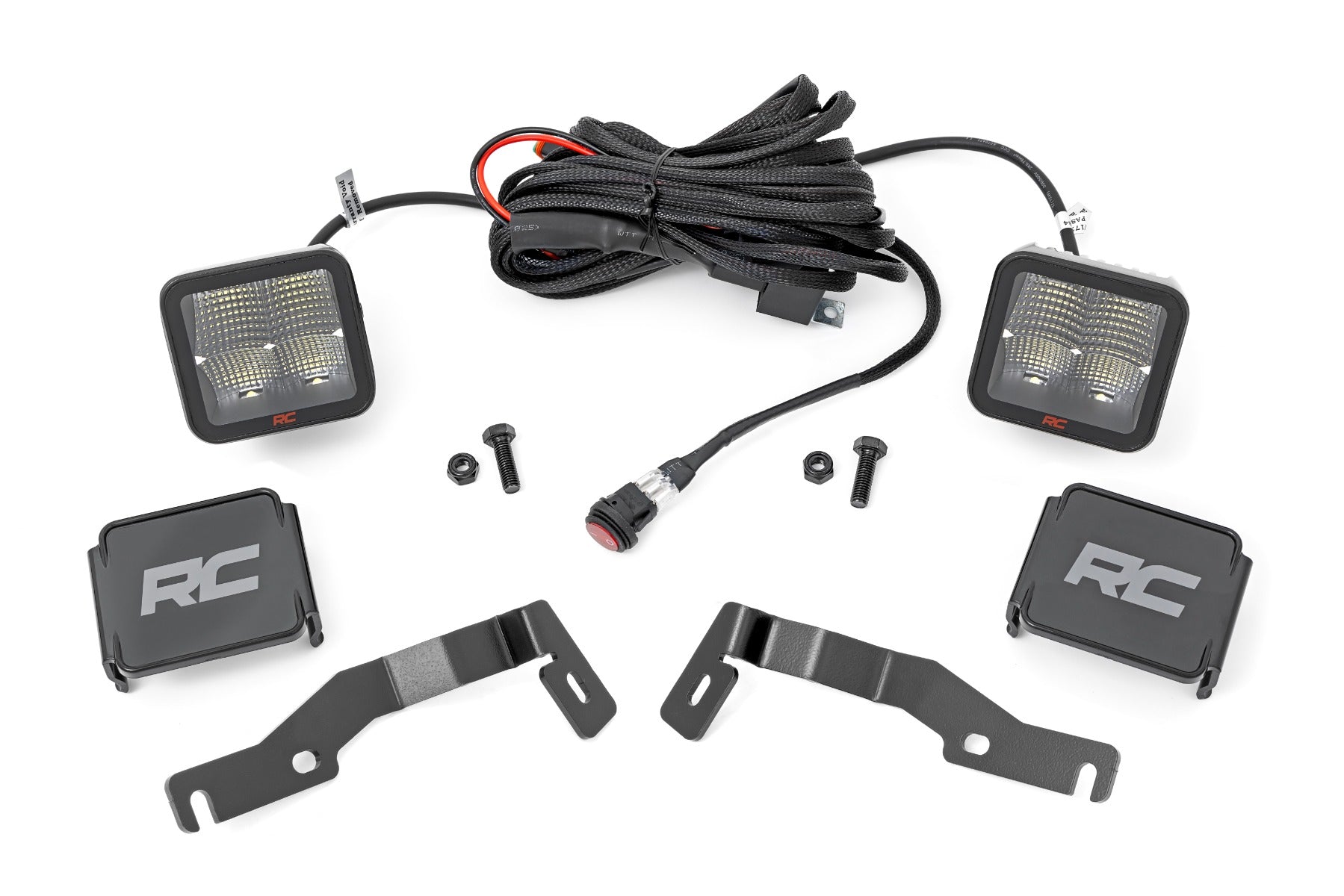 LED Light Kit Ditch Mount 2 Inch Spectrum Pair Spot Toyota Tacoma (24-26) Rough Country