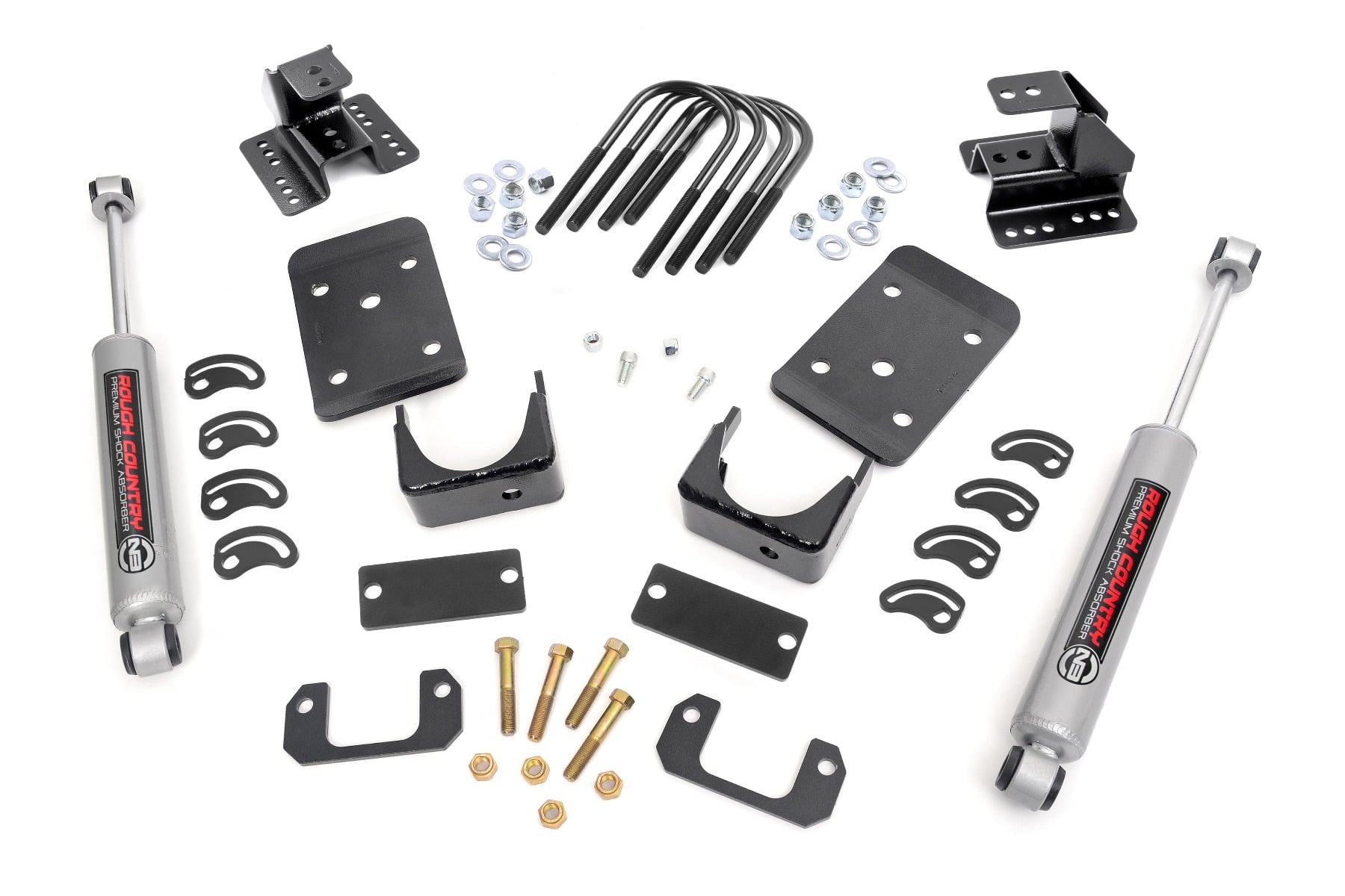 Lowering Kit Str Drop 2 Inch FR 4 Inch RR Silverado/Sierra 1500 (07-15) Rough Country