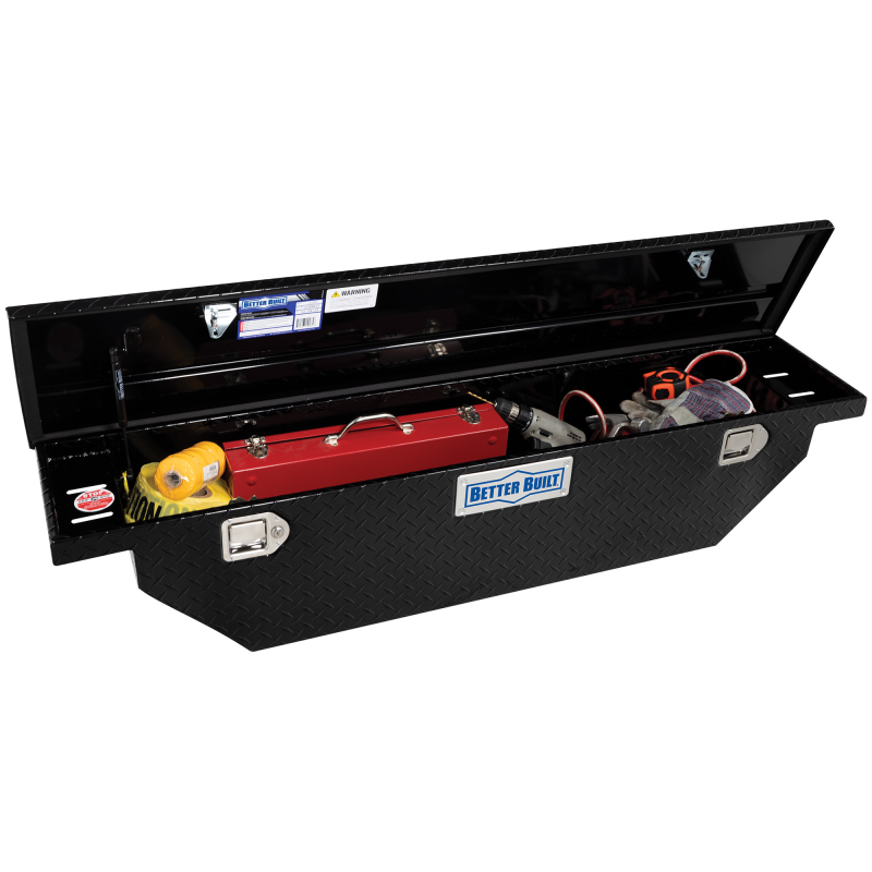 Better Built 61.5" Gloss Black Aluminum Narrow Low Profile Crossover Classic Wedge Tool Box Model 73210285