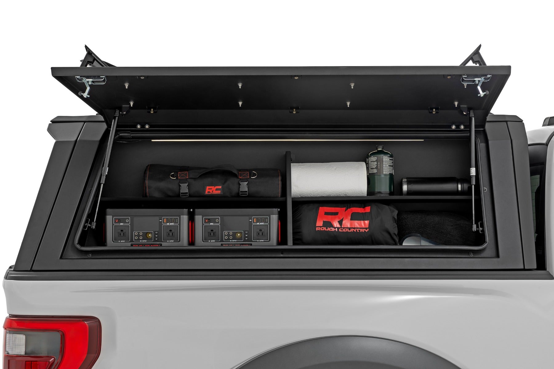 Bed Cap Side Shelf Storage Bin Passengers Side Multiple Makes & Models (Chevy/Ford/GMC/Ram) Rough Country