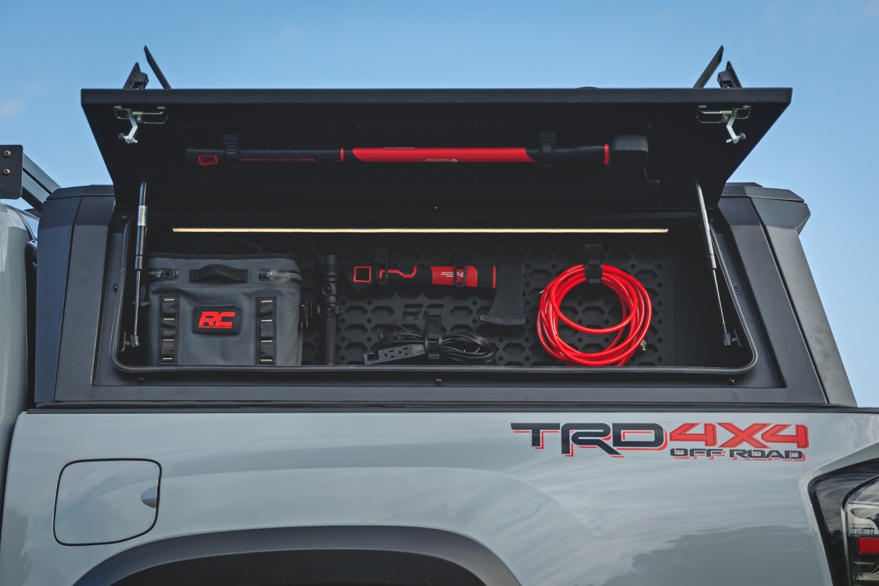 Bed Cap Molle Panel Side Storage Bin Drivers Side Toyota Tacoma (16-23) Rough Country