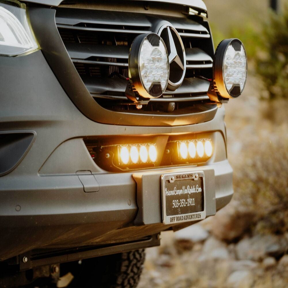 Dual Flex Era Light Bar Bracket 2019+ Mercedes Sprinter Van KC HiLiTES