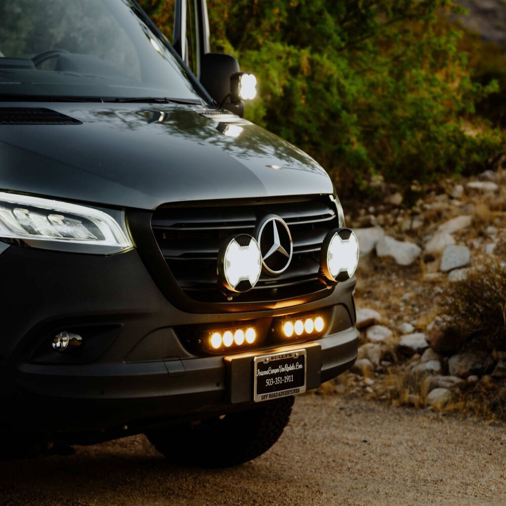 Dual Flex Era Light Bar Bracket 2019+ Mercedes Sprinter Van KC HiLiTES