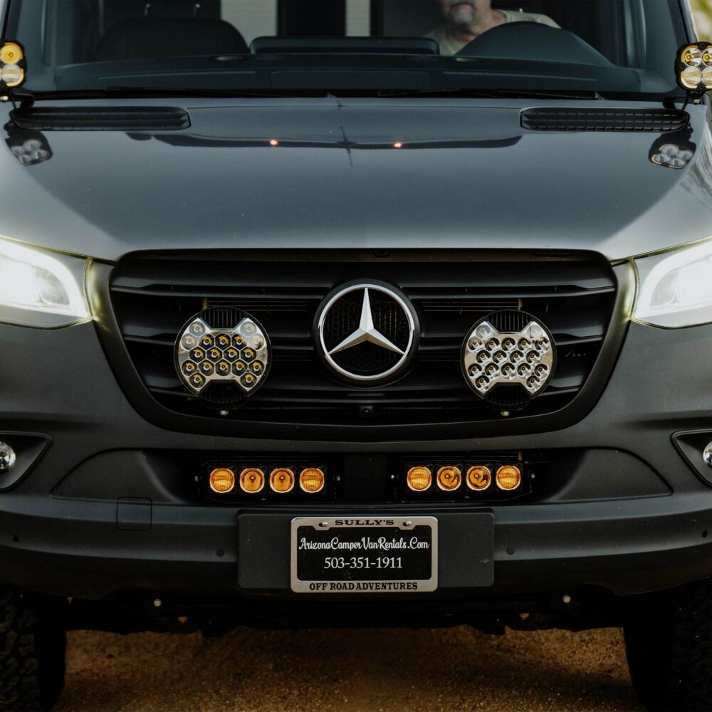 Dual Flex Era Light Bar Bracket 2019+ Mercedes Sprinter Van KC HiLiTES