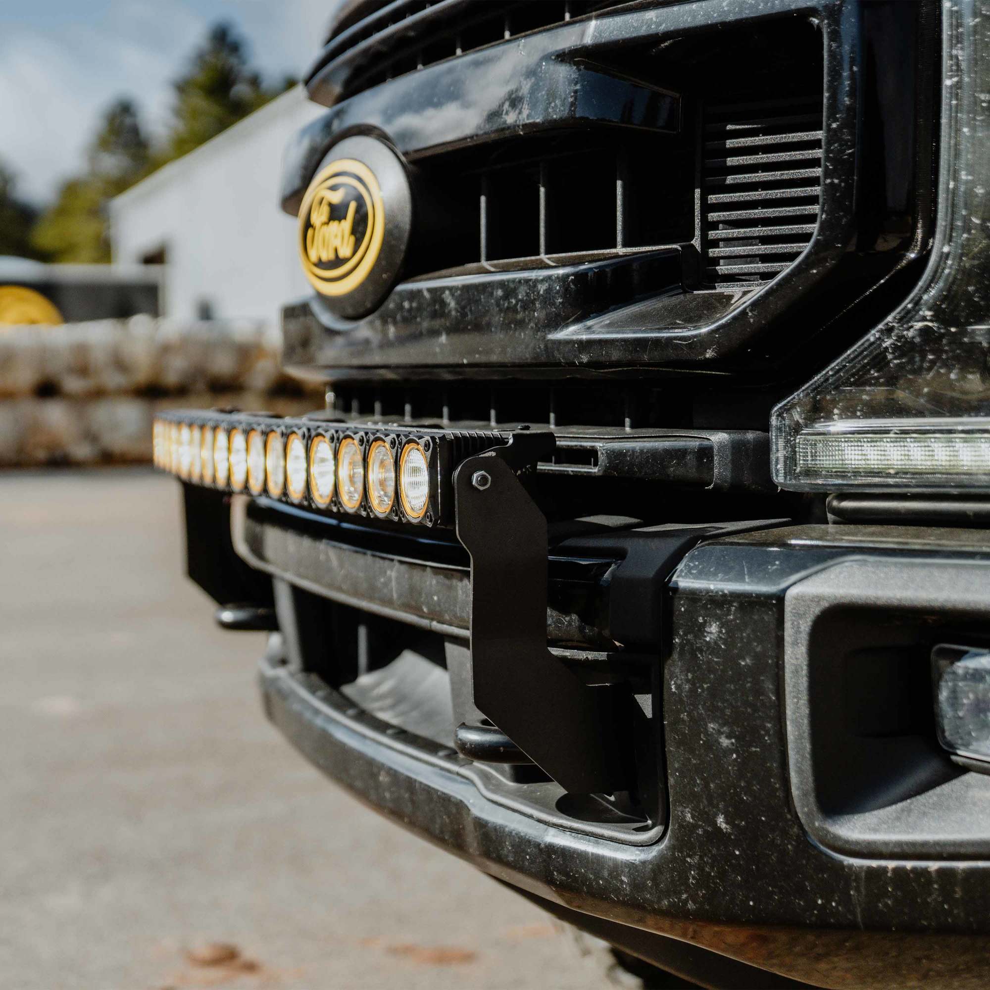 Flex Era 40 Inch LED Light Bar Mnt Front Bumper 2011-2016 Ford Super Duty KC HiLiTES