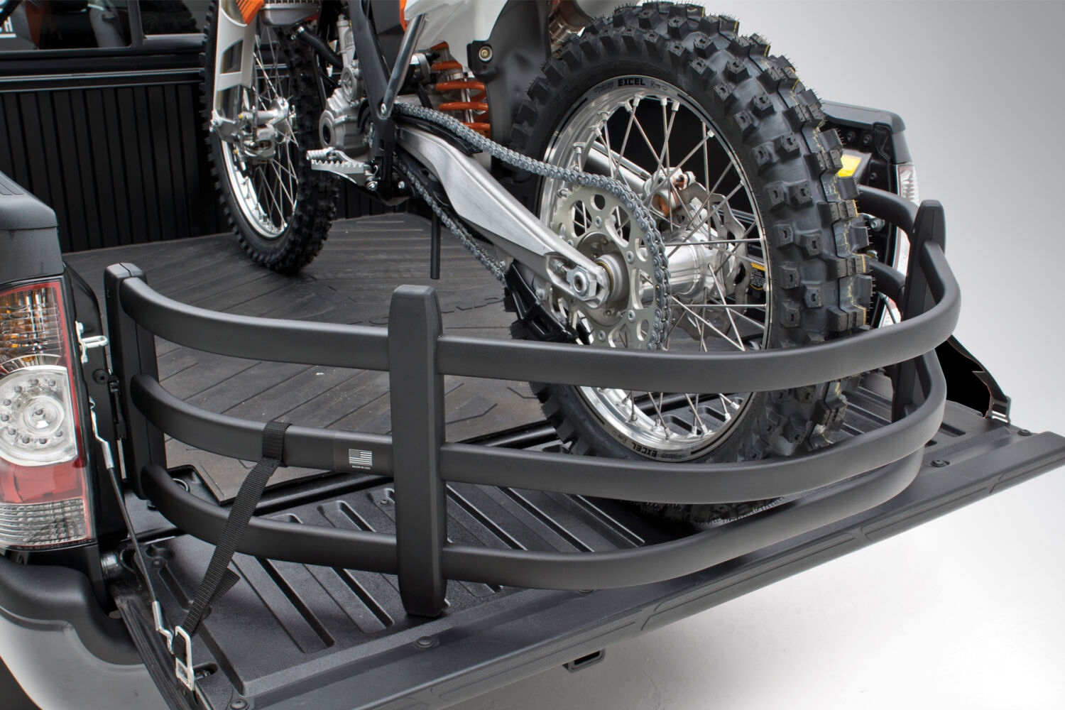 Black BedXtender HD Tailgate Bed Extender Moto For 04-12 Colorado/Canyon 1996-2004 Sonoma 1987-2011 Dodge Dakota 1998-2017 Nissan Frontier 00-06 Toyota Tundra 05-15 Toyota Tacoma 1998-2006 Mazda B-Series 07-09 Mitsubishi Raider Standard Bed AMP Research