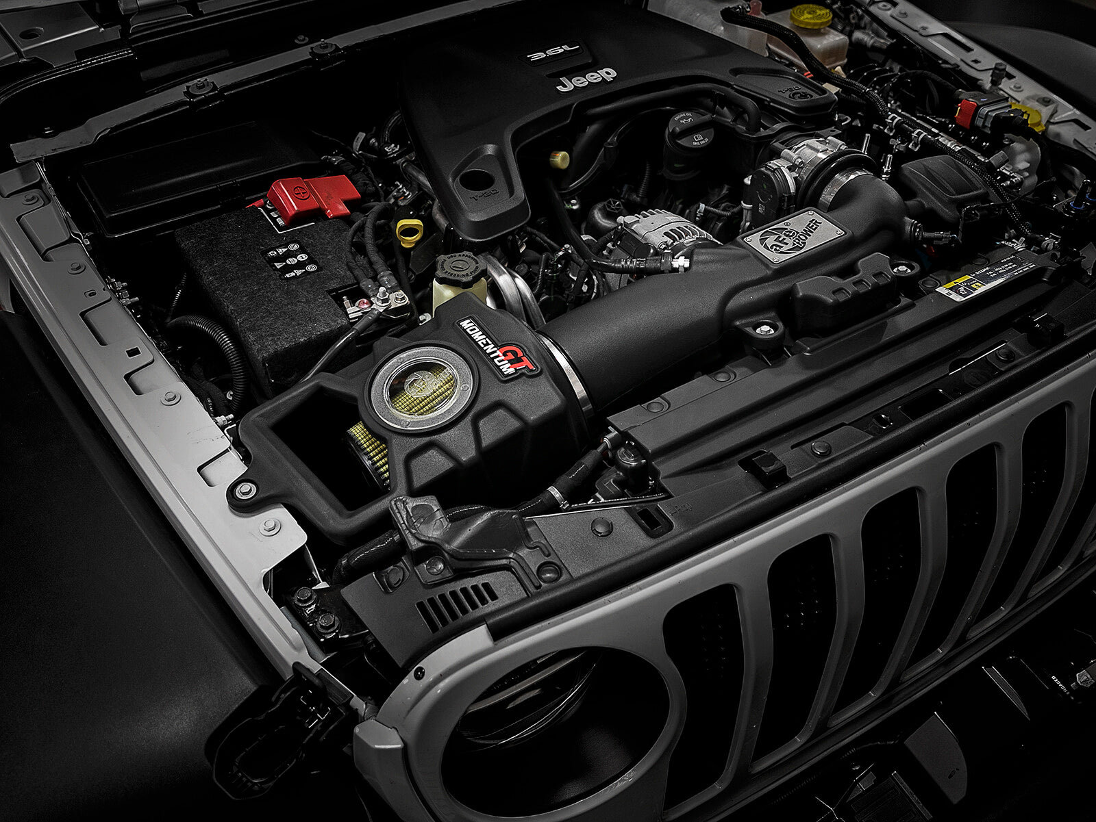 Momentum GT Cold Air Intake System w/ Pro Guard 7 Filter Jeep Wrangler (Jl)/Gladiator (Jt) 18-26 V6-3.6L aFe Power