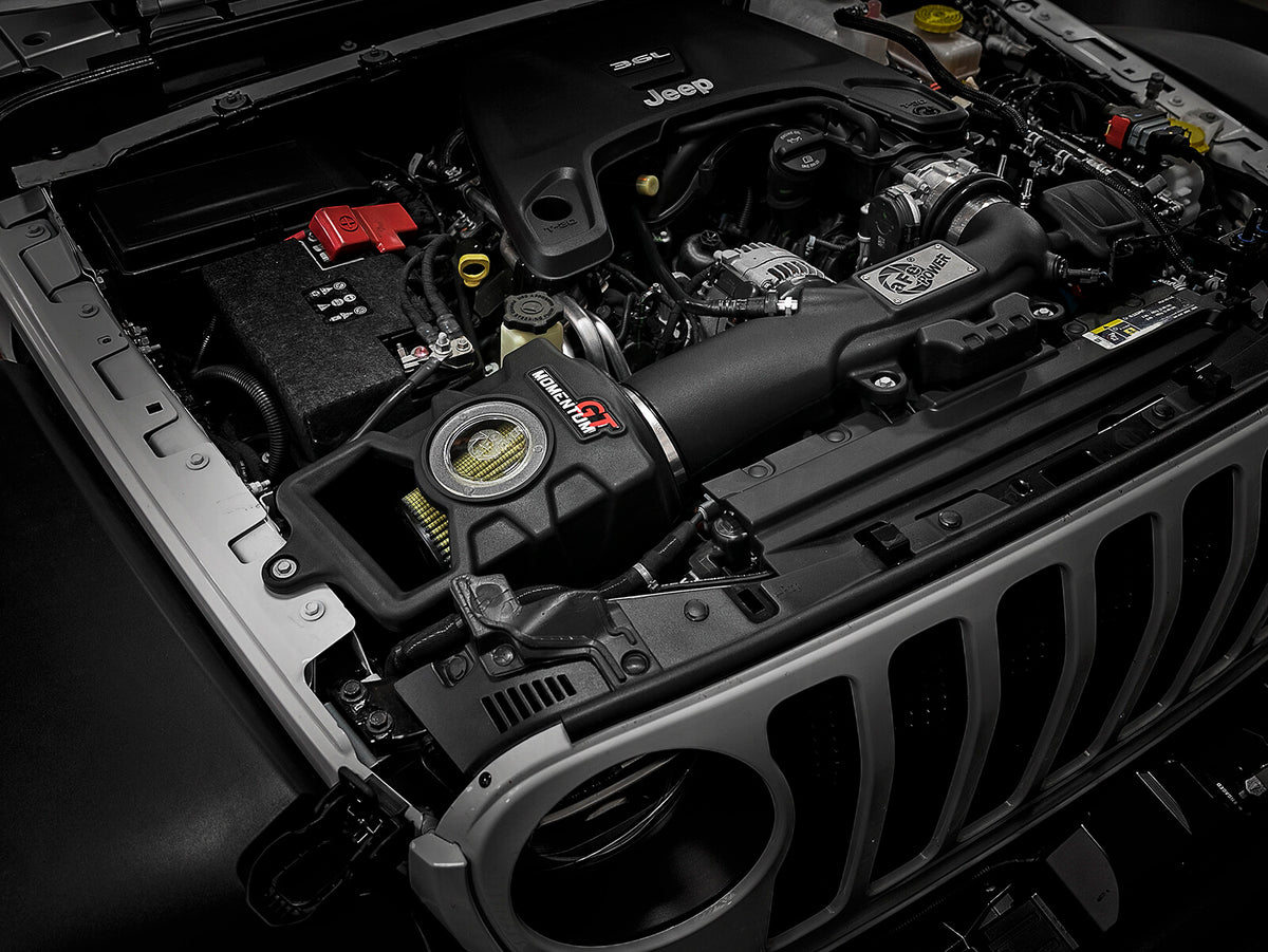 Momentum GT Cold Air Intake System w/ Pro Guard 7 Filter Jeep Wrangler (Jl)/Gladiator (Jt) 18-26 V6-3.6L aFe Power