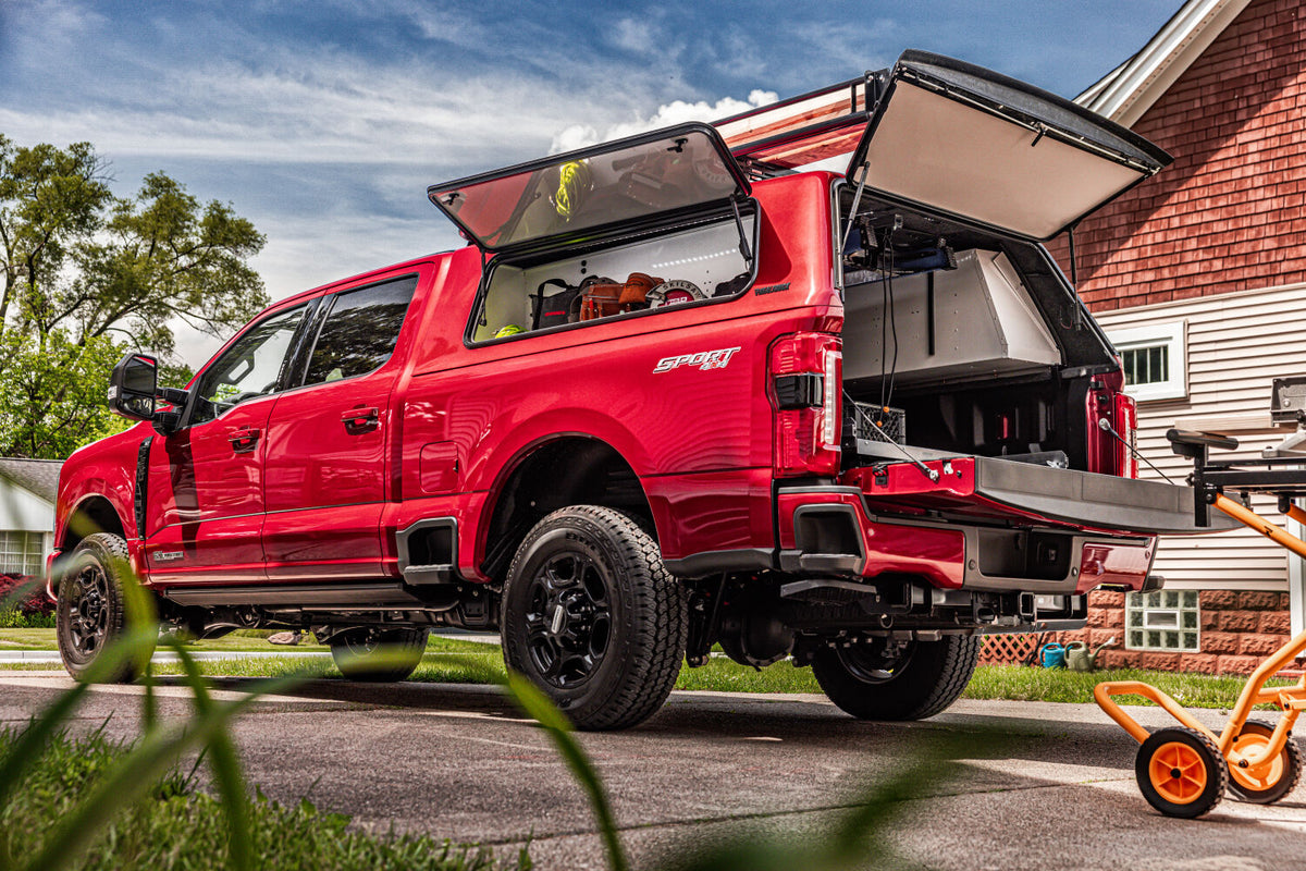 Bedstep Retractable Bumper Step For 23-26 Ford F-250/350 AMP Research