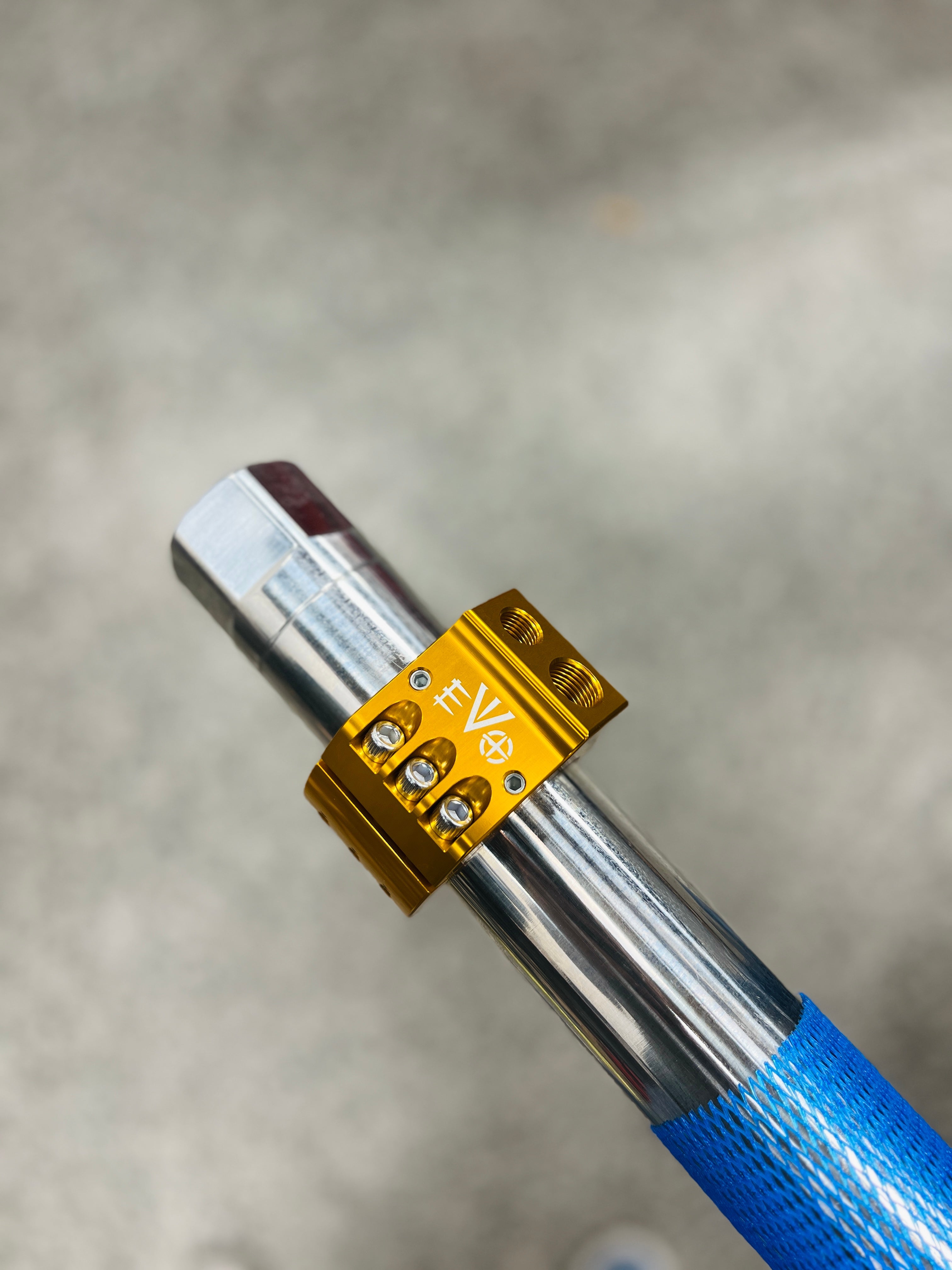 2" Tie Rod Clamp, Stabilizer or Ram Gold Anodize