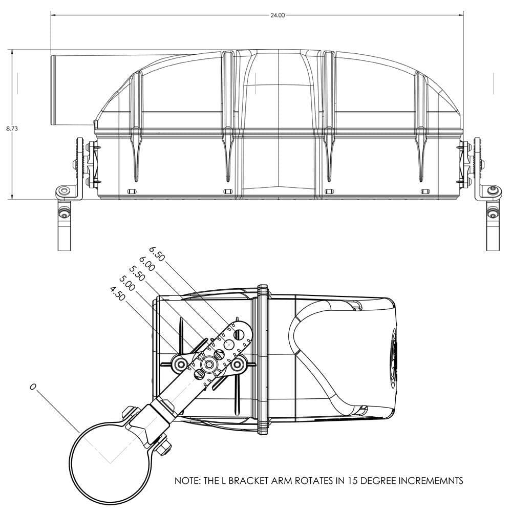 Particle Separator (Roll Bar Mounted) for 2022-2024 Polaris Turbo R, 2020-2025 RZR Pro XP, 2025 RZR Pro S