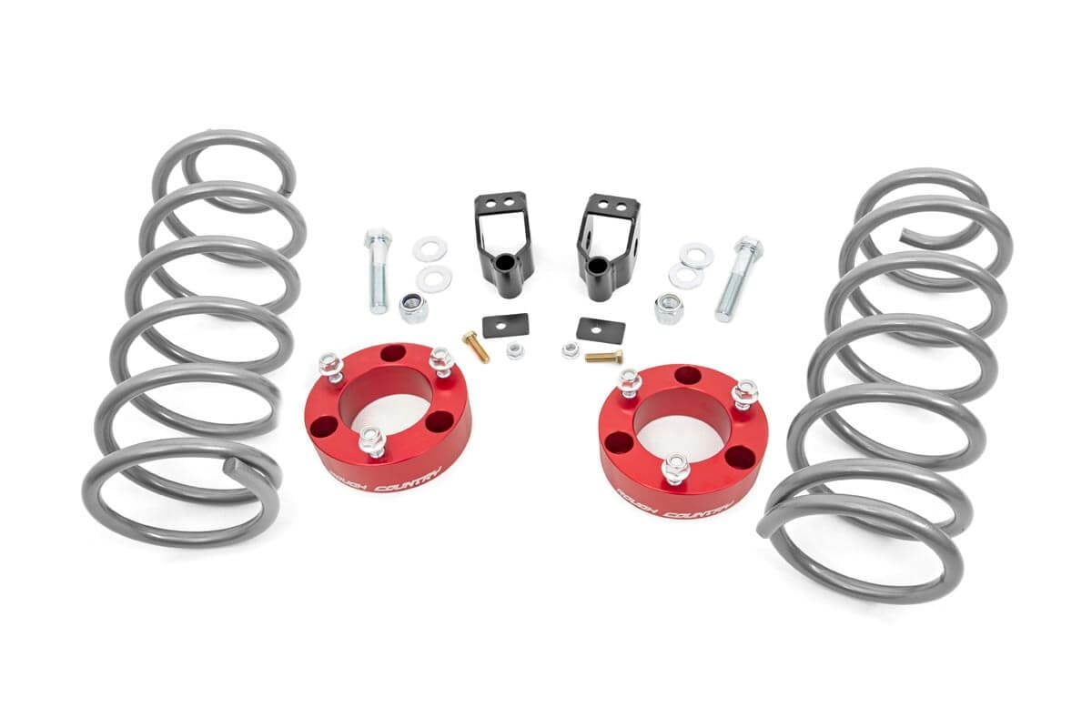 3 Inch Lift Kit X-REAS RR Springs Red Toyota 4Runner 4WD (2003-2009) Rough Country