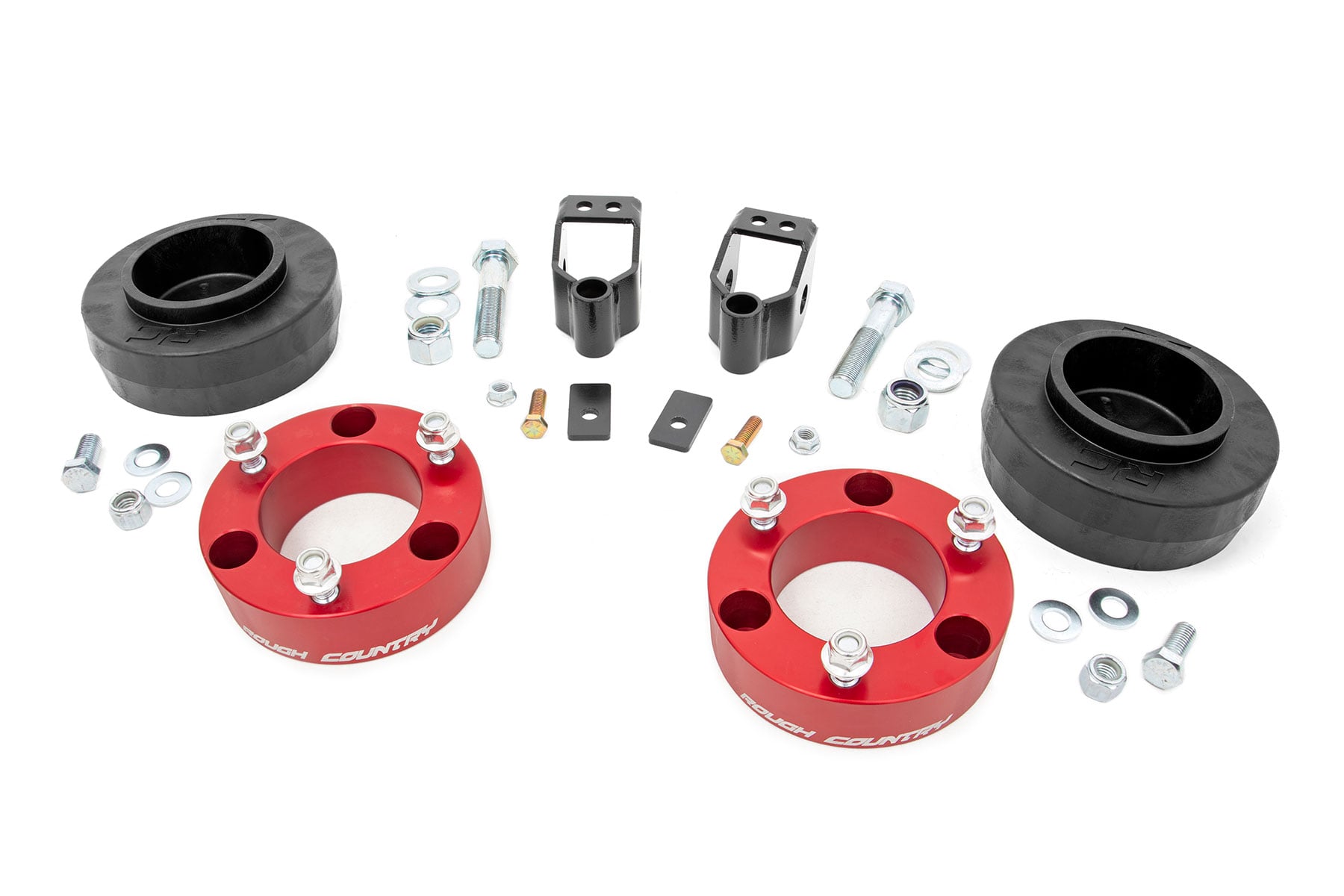 3 Inch Lift Kit X-REAS RR Spacers Red Toyota 4Runner 4WD (2003-2009) Rough Country