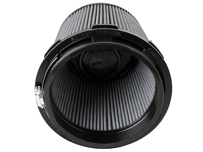 Inverted air filter designed for AFE Momentum Intake, measuring 5-1/2 inches front, 7 inches back, and 6-1/2 inches high.