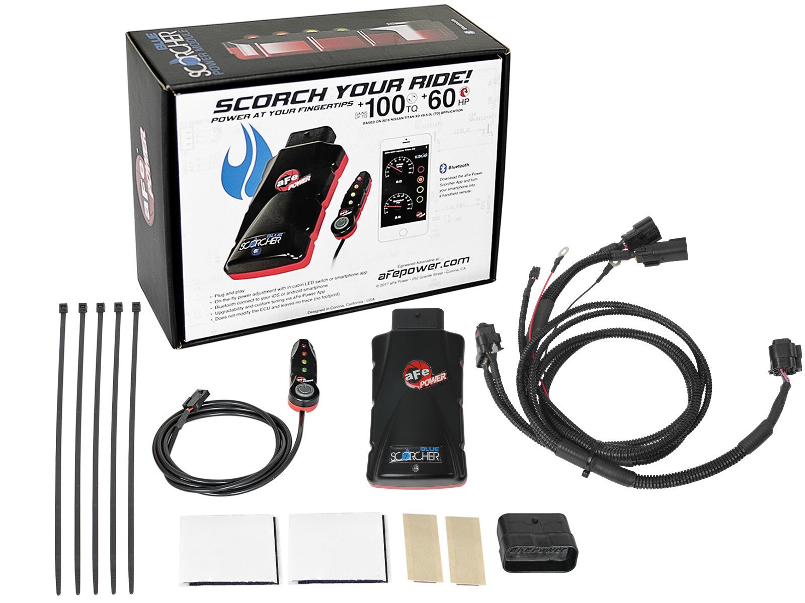Scorcher Blue Bluetooth Capable Power Module GM Diesel Trucks 17-23 V8-6.6L (td) L5P aFe Power